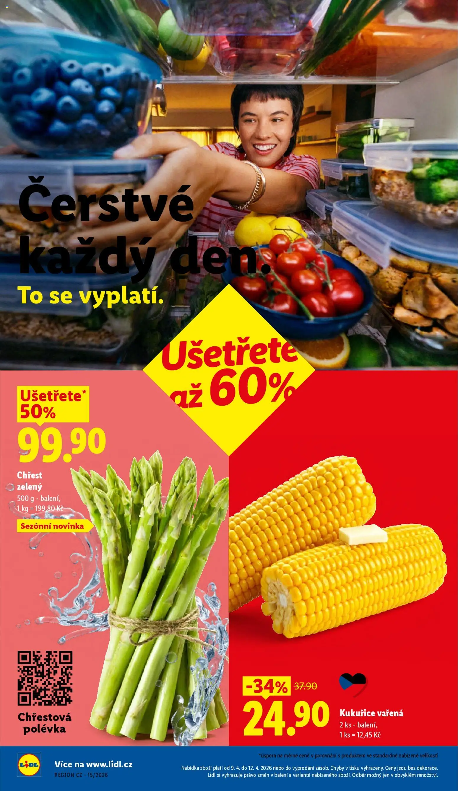 Lidl leták od 09.04.2026 | Strana: 8 | Produkty: Chřest