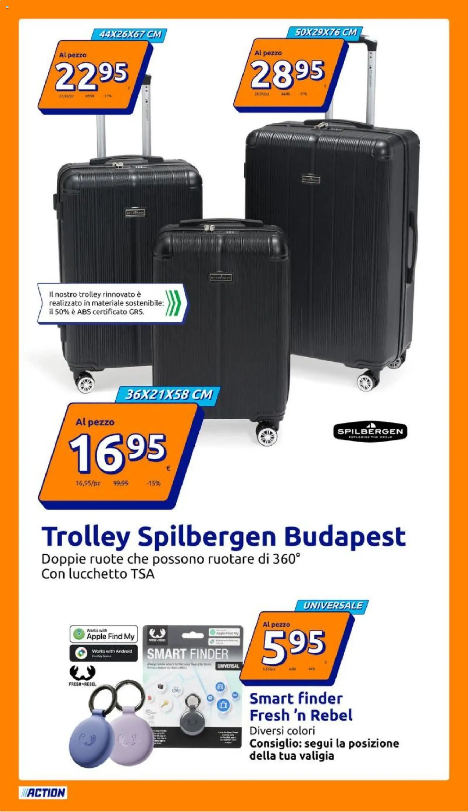 Volantino Action del 04.03.2026 | Pagina: 16 | Prodotti: Valigia, The, Trolley