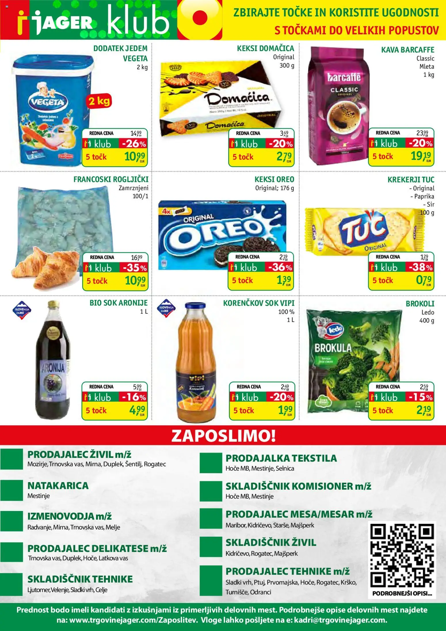 Novi Jager katalog ponudbe – veljaven od 14.01.2026 | Stran: 13 | Izdelki: Keksi, Paprika, Rogljički, Kava