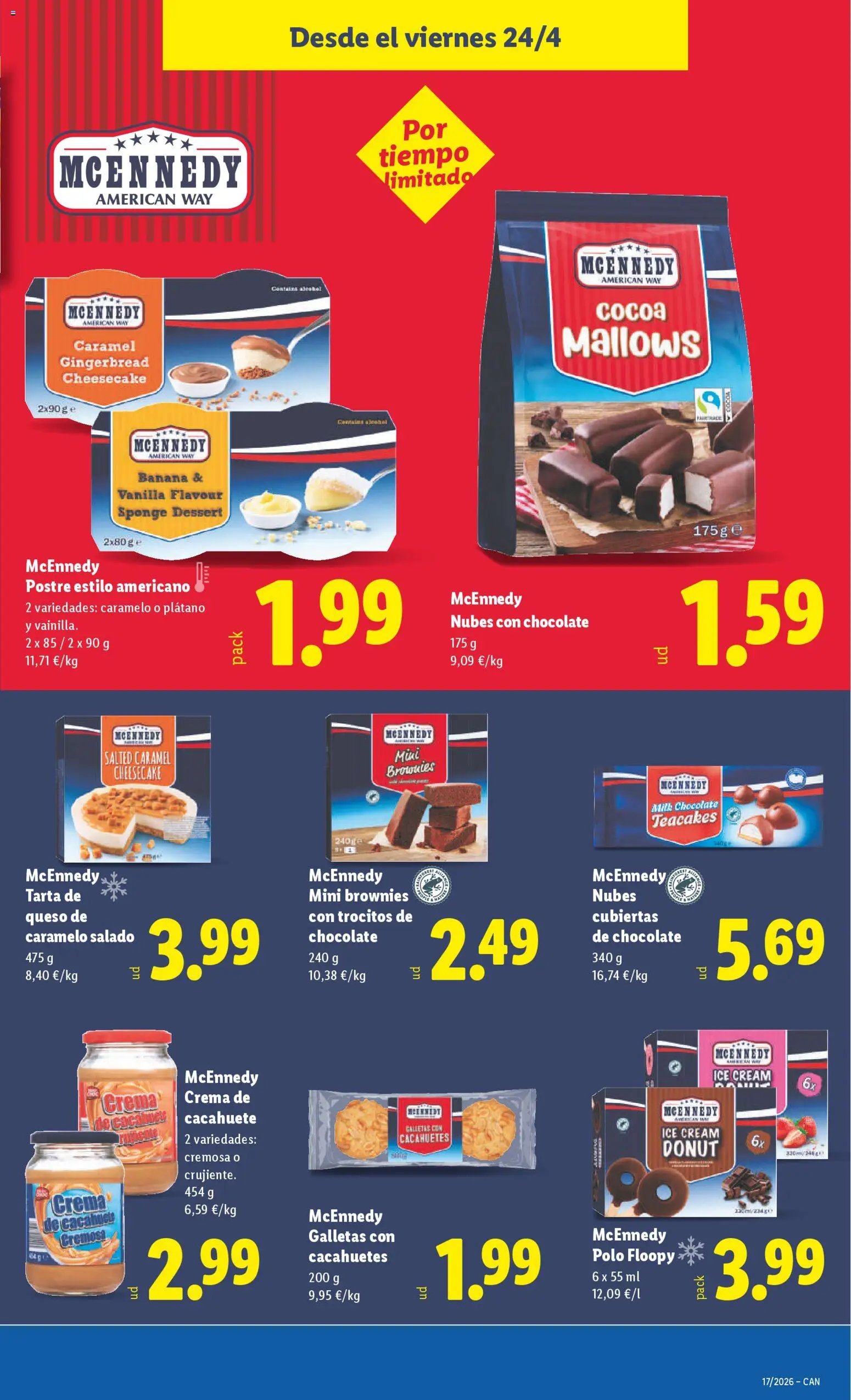 Lidl Canarias │ válido desde el 20.04.2026 | Página: 31 | Productos: Queso, Chocolate, Crema, Galletas