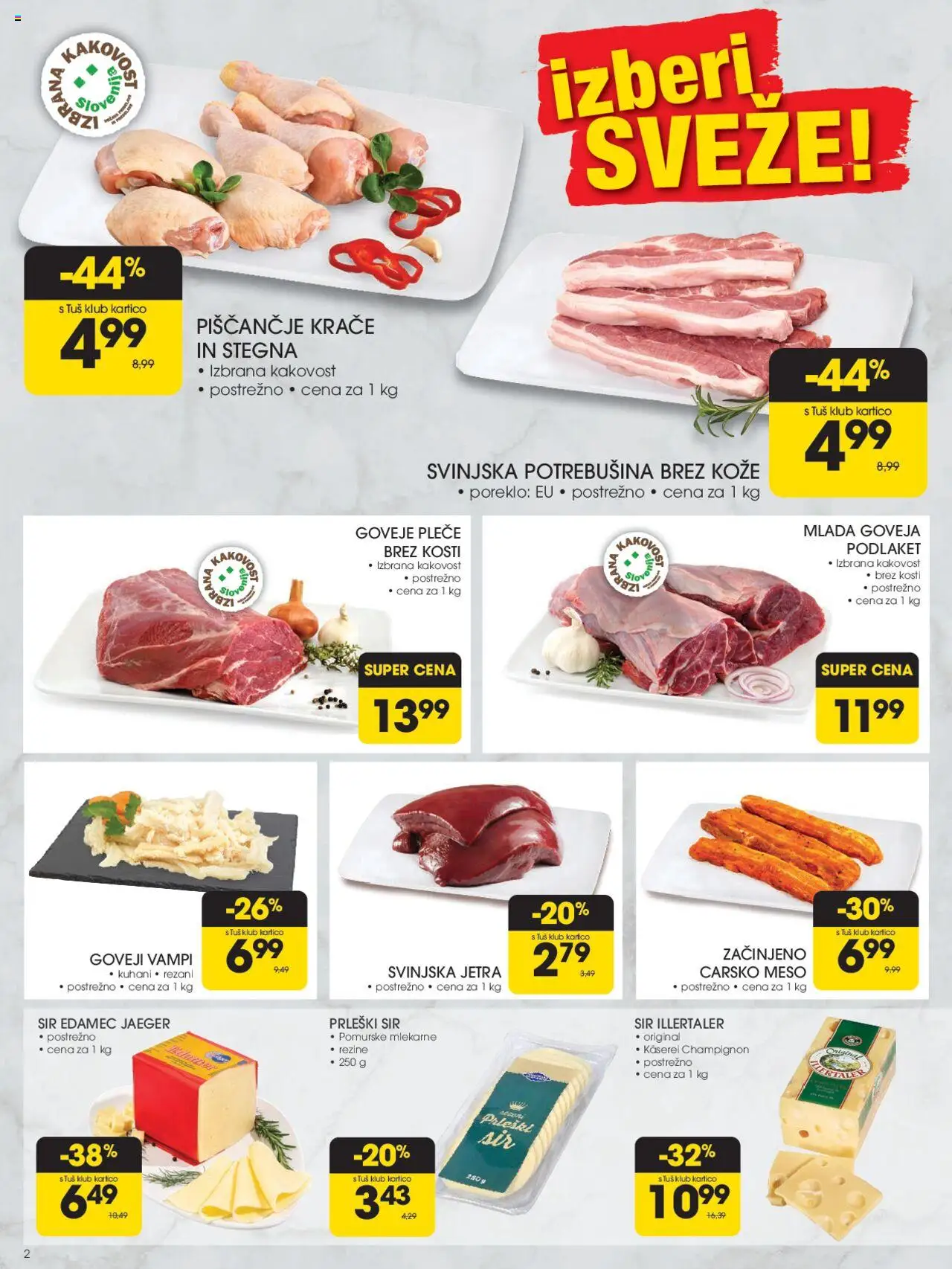 Tuš katalog │ velja od 27.08.2025 | Stran: 2 | Izdelki: Edamec, Sir