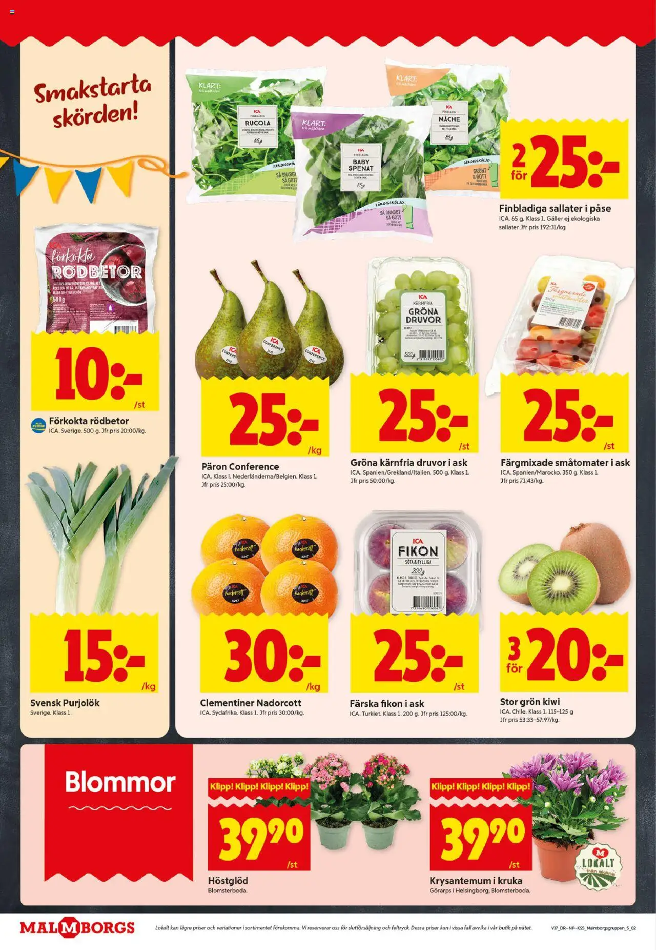 ICA Kvantum reklamblad aktuell från 08.09.2025 | Sida: 2 | Produkter: Galler, Kruka, Spenat, Kiwi