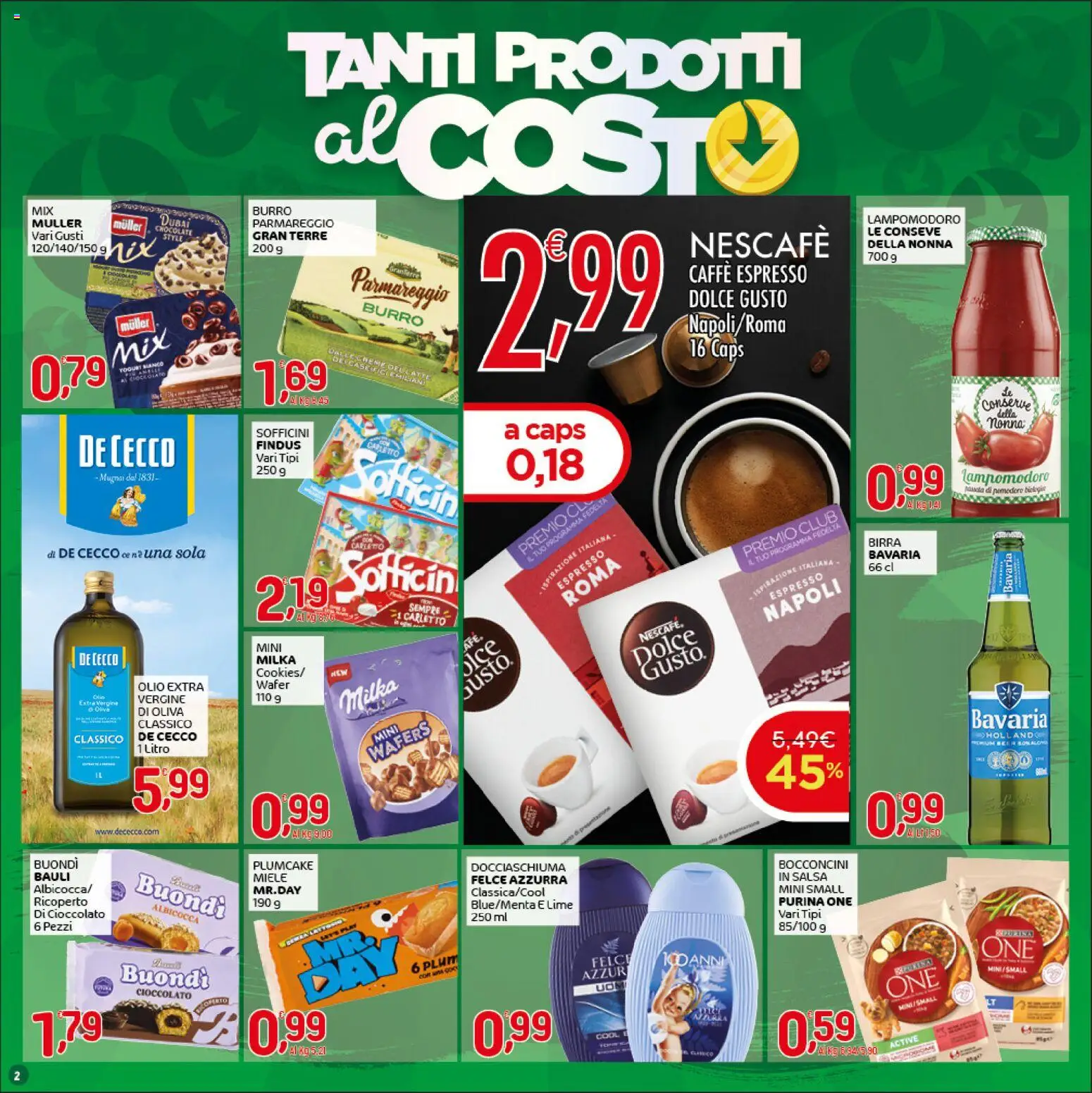 Volantino CRAI del 16.04.2026 | Pagina: 2 | Prodotti: Caffè, Salsa, Pomodoro, Lime