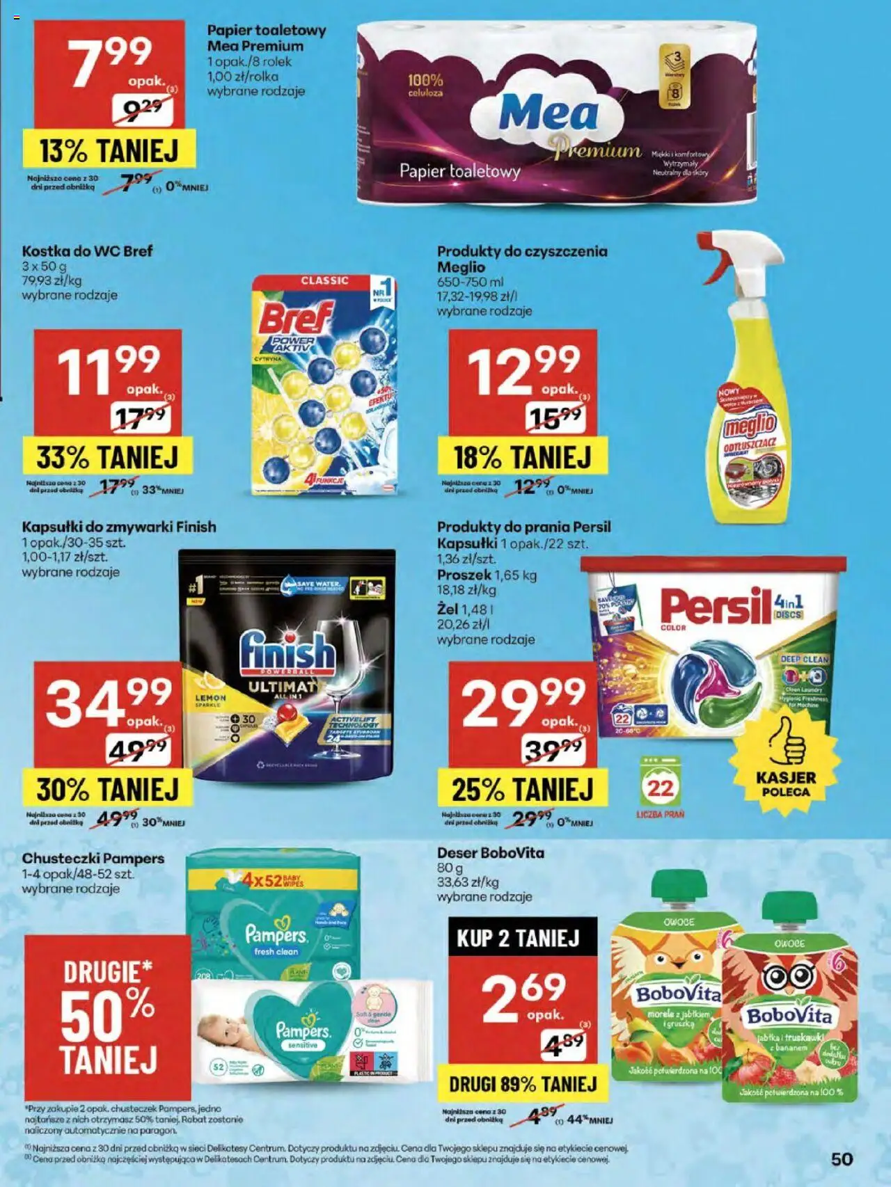 Delikatesy Centrum Gazetka od 07.08.2025 | Strona: 50 | Produkty: Gruszka, Delikatesy, Truskawki, Finish