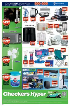 Checkers specials catalogue – valid from 19.01.2026 | Page: 4 | Products: Lock, TV, Chair, Wine