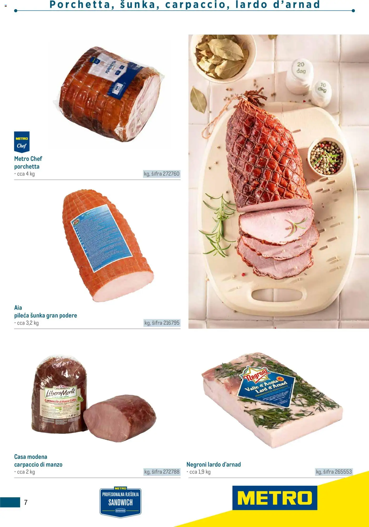 Metro katalog | vrijedi od 05.03.2026 | Stranica: 7 | Proizvodi: Šunka