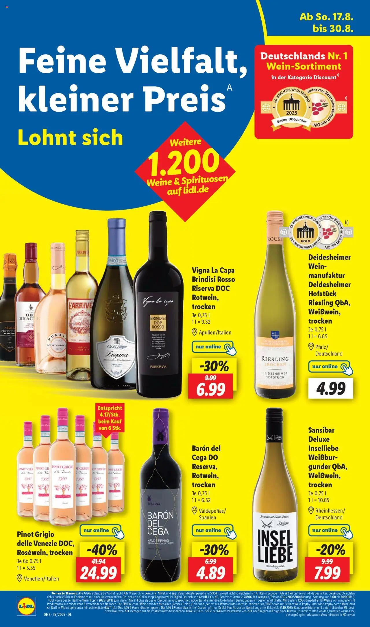 Lidl Prospekt Uffenheim - gültig ab dem 25.08.2025 | Seite: 58 | Produkte: Berliner, Bad, Wein, Telefon