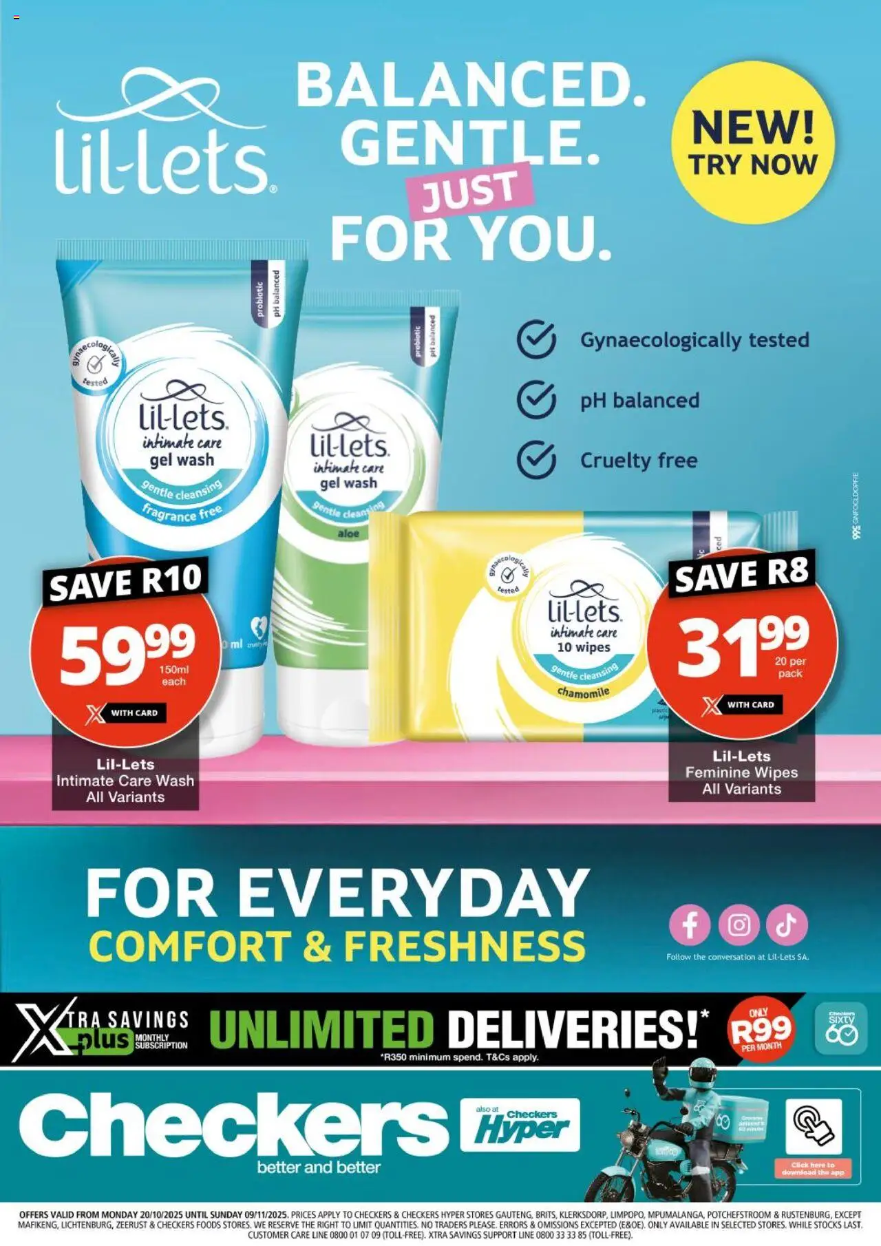 New Checkers catalogue – valid from 20.10.2025 | Page: 1 | Products: Fragrance