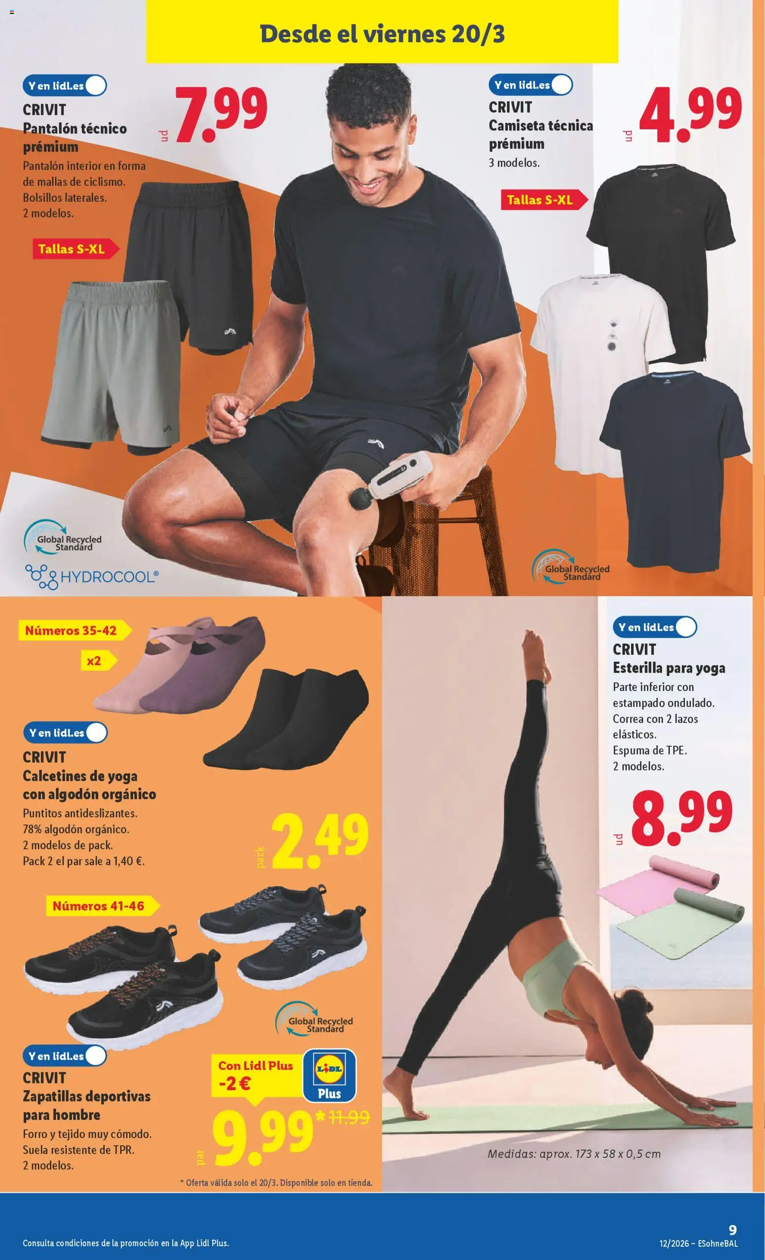 Lidl folleto de bazar │ válido desde el 16.03.2026 | Página: 17 | Productos: Zapatillas deportivas, Zapatillas