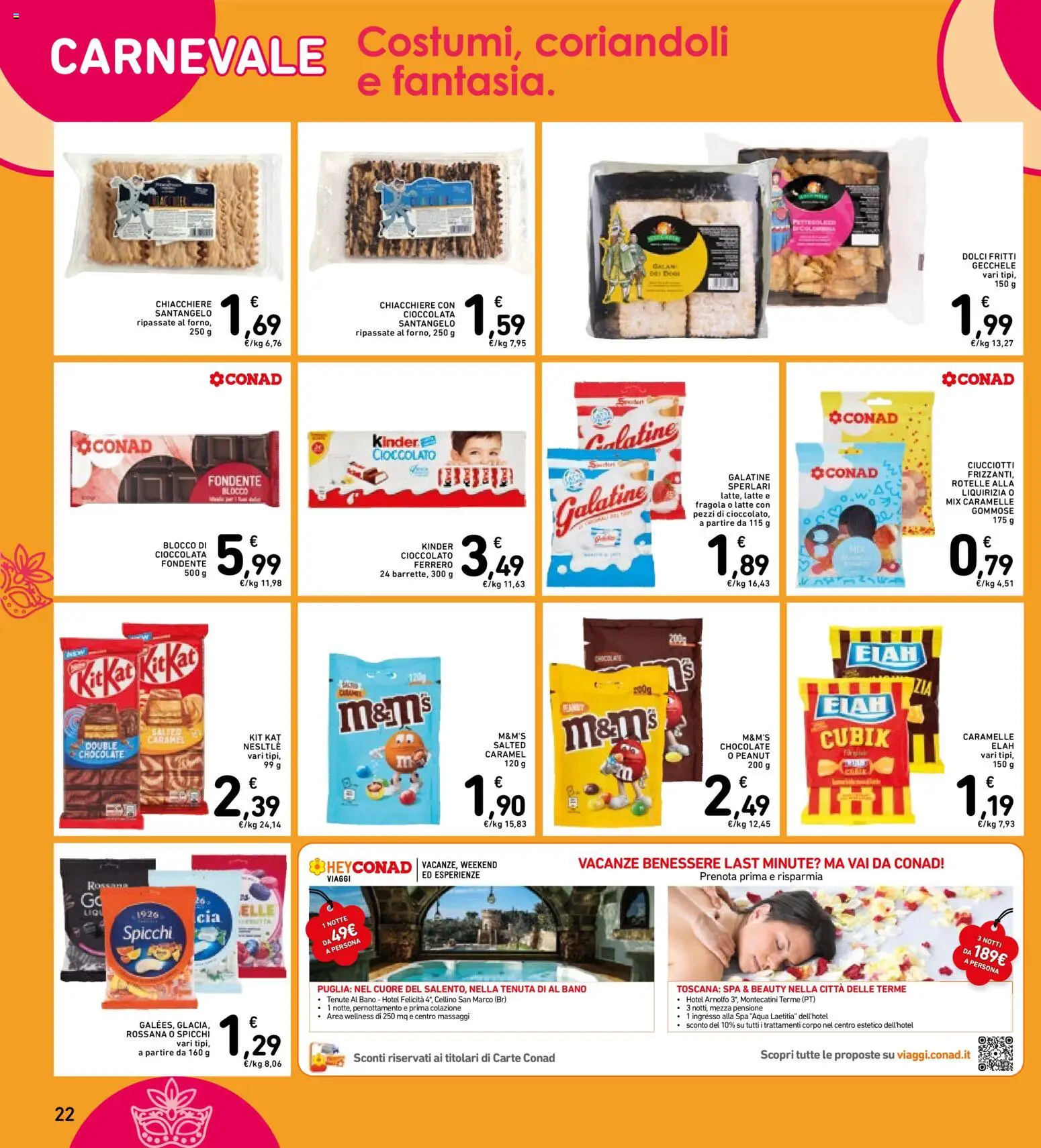Volantino Spazio Conad del 03.02.2026 | Pagina: 22 | Prodotti: Cioccolato, Caramelle, Latte