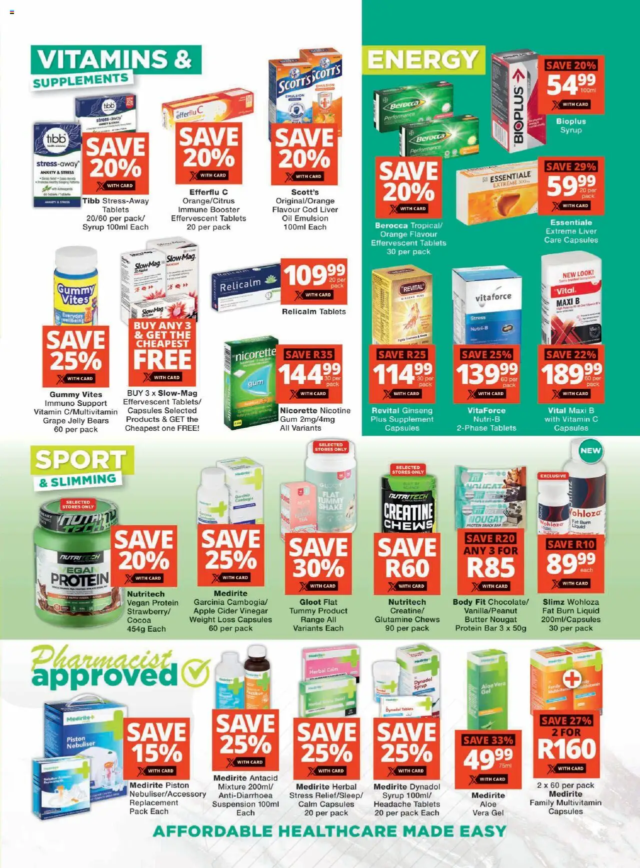 New Checkers catalogue – valid from 22.09.2025 | Page: 3 | Products: Cider, Vitamins, Syrup, Supplements