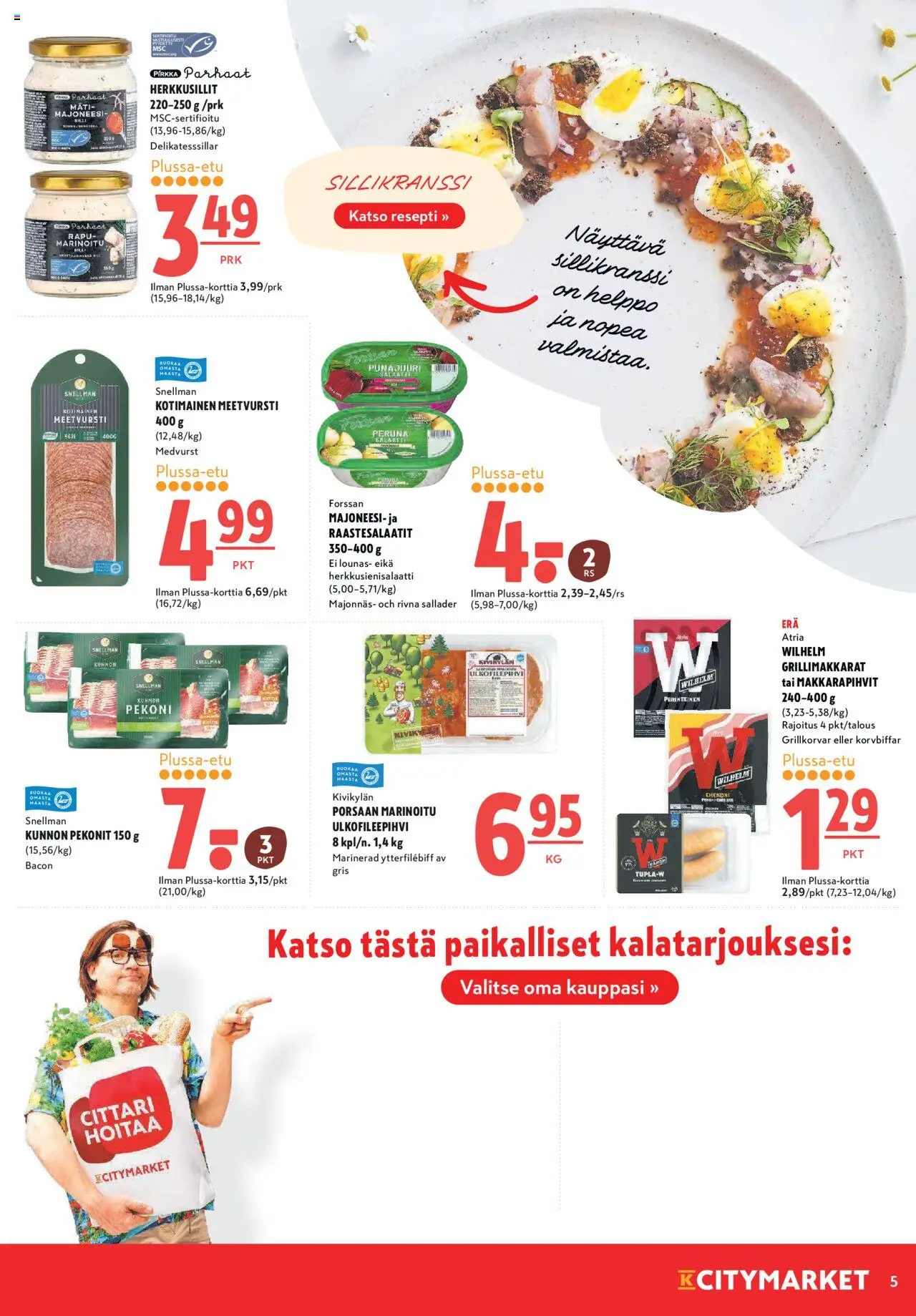  | Sivu: 5 | Tuotteet: Meetvursti, Majoneesi, Peruna, Punajuuri