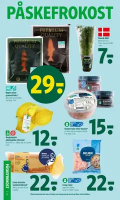 Coop rejer, Dybfrost. 200 g. Kg-pris 110,00. 1 pose. gyldig fra 19.03.2026 | Side: 6 | Produkter: Citroner, Dild, Rejer, Søm