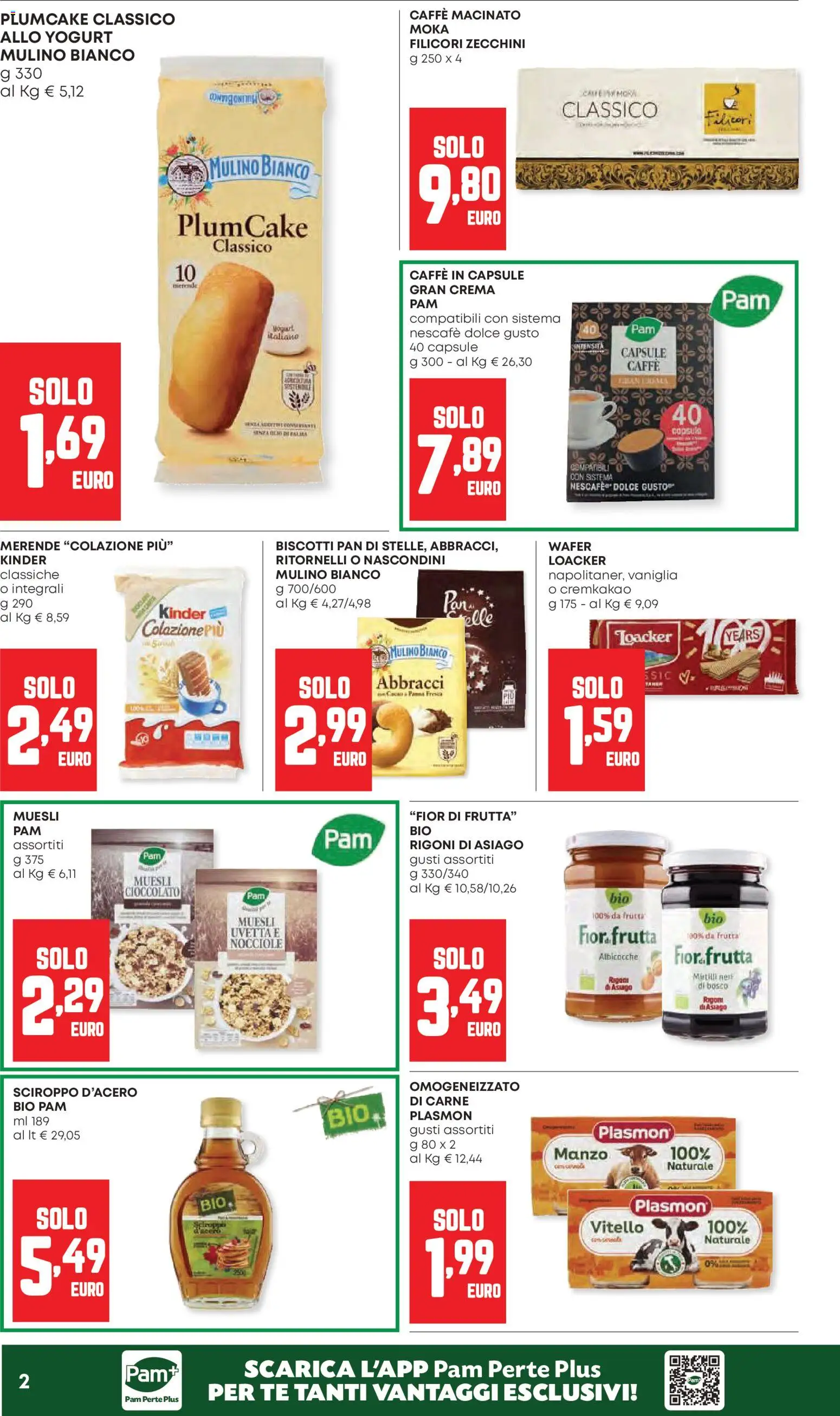 Volantino Panorama del 23.04.2026 | Pagina: 2 | Prodotti: Cioccolato, Biscotti, Mirtilli, Plumcake