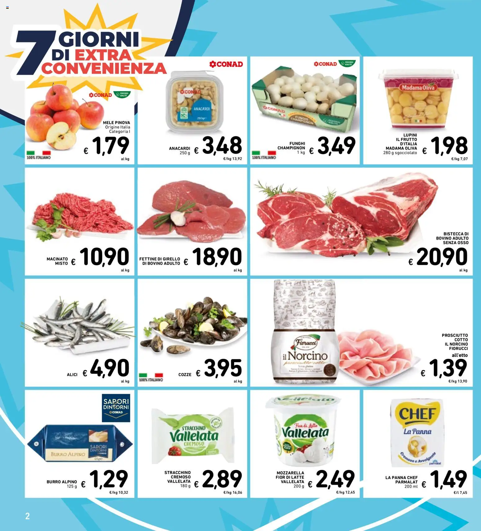 Volantino Spazio Conad del 30.04.2026 | Pagina: 29 | Prodotti: Mozzarella, Girello, Stracchino, Alici