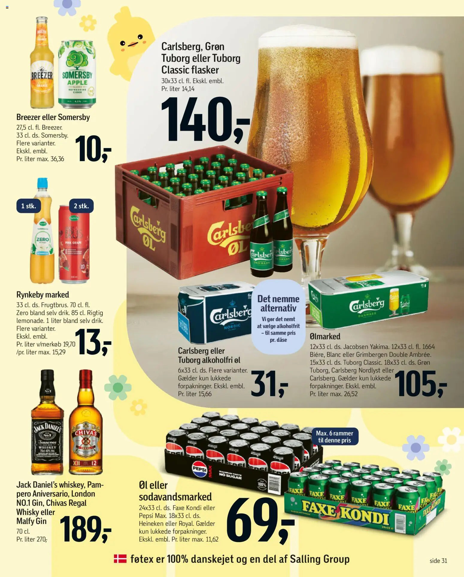 Føtex tilbudsavis – gyldig fra 20.03.2026 | Side: 47 | Produkter: Rammer, Gin, Whisky, Pepsi