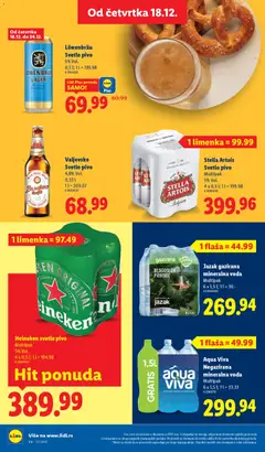 Heineken svetlo pivo Multipak, 5% Vol., 4 x 0,5 l - pregled Lidl kataloga - važi od 18.12.2025 | Strana: 34