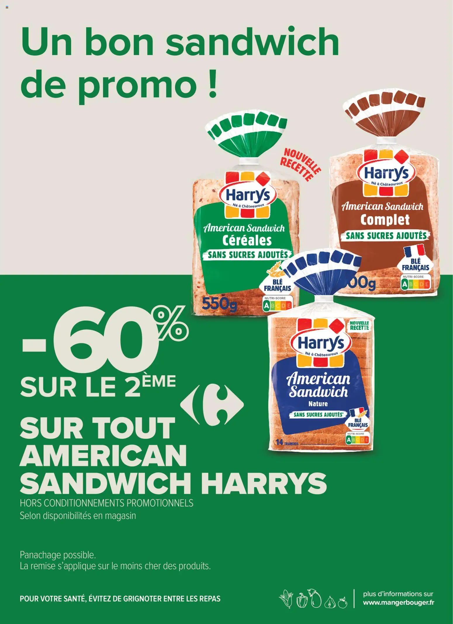 {H1} | Page: 8 | Produits: Sandwich, Céréales