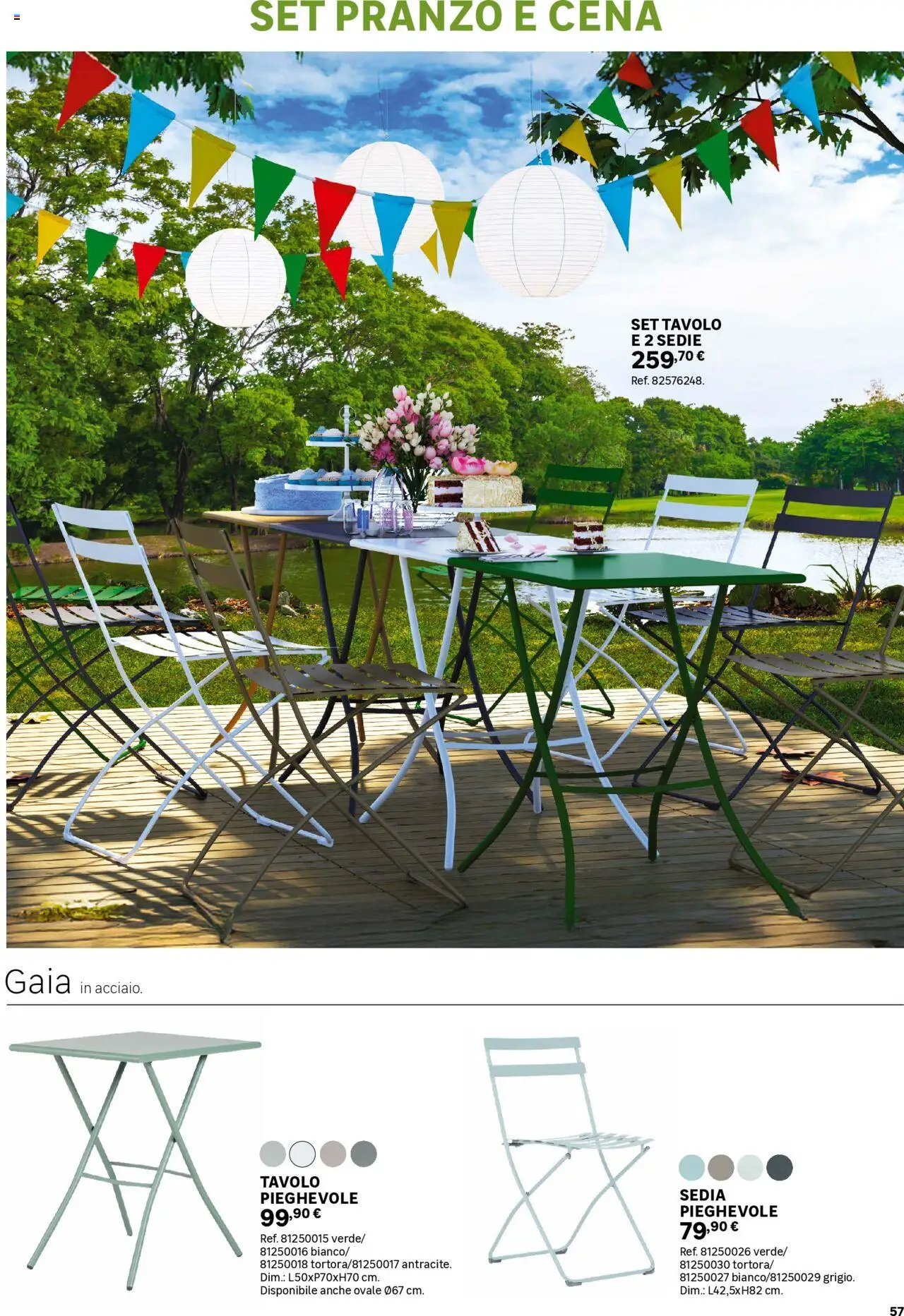 Volantino Leroy Merlin del 02.06.2025 | Pagina: 57 | Prodotti: Tavolo, Sedia