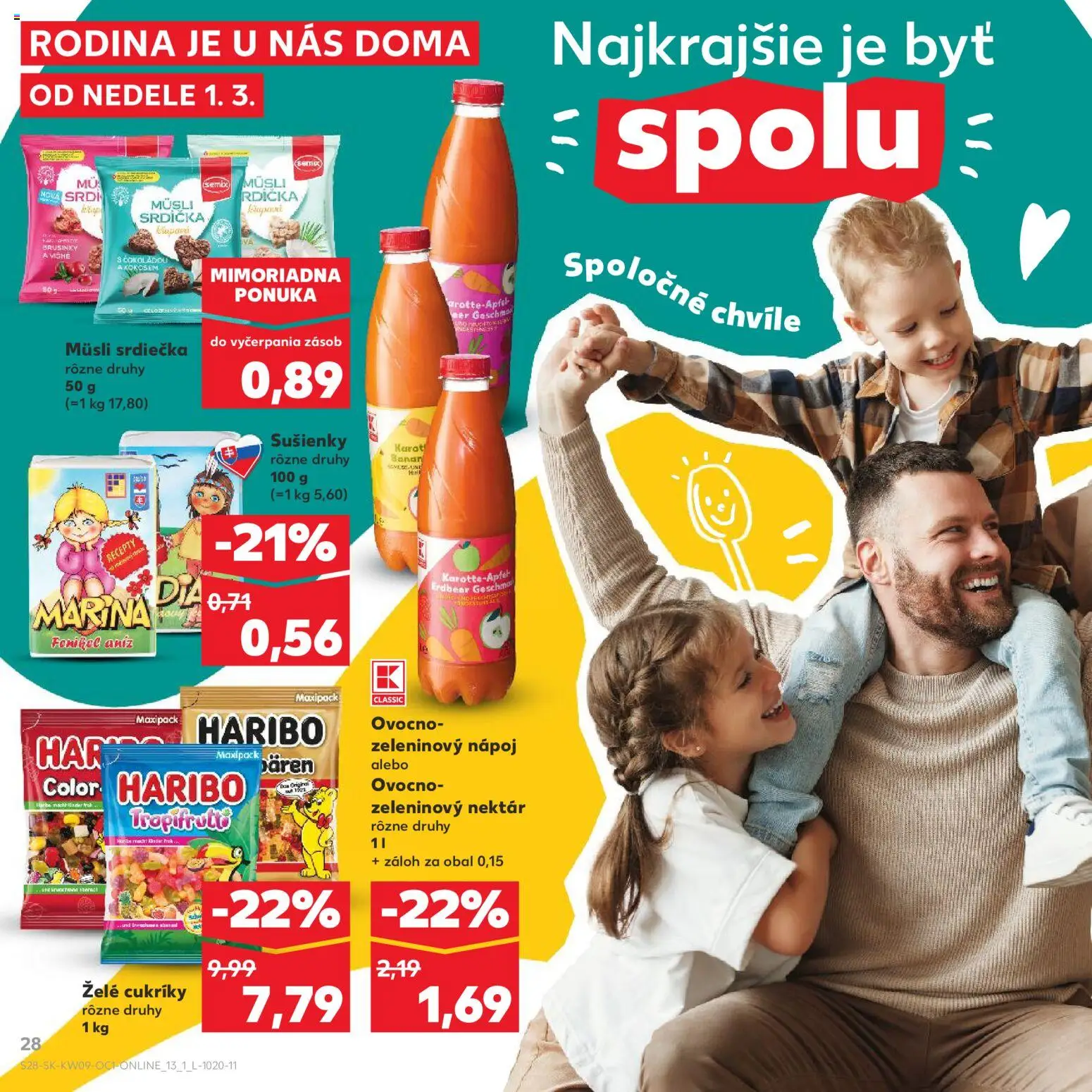 Kaufland SK akciós ujság - amely érvényes a következő dátumtól: 01.03.2026 | Oldal: 28 | Termékek: Banán