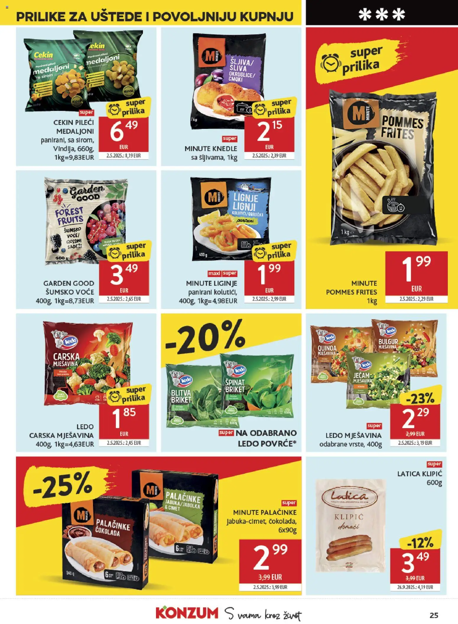 Konzum HR akciós ujság - amely érvényes a következő dátumtól: 18.02.2026 | Oldal: 25 | Termékek: Quinoa