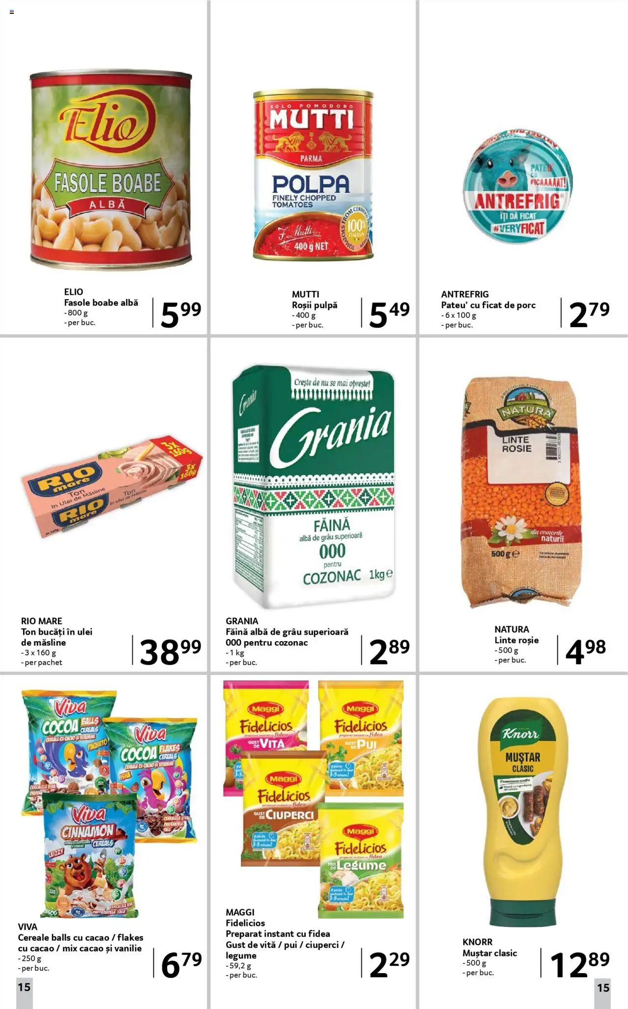 Catalog Selgros - Food – valabil de la 22.08.2025 | Pagină: 15 | Produse: Ciuperci, Făină, Muștar, Cacao