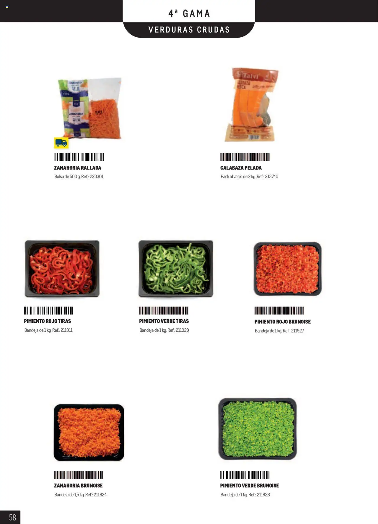 Makro catálogo │ válido desde el 01.01.2025 | Página: 58 | Productos: Zanahoria, Bolsa, Bandeja