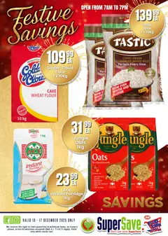 Super Save specials catalogue – valid from 10.12.2025 | Page: 12 | Products: Cake, Flour, Vitamins, Milk