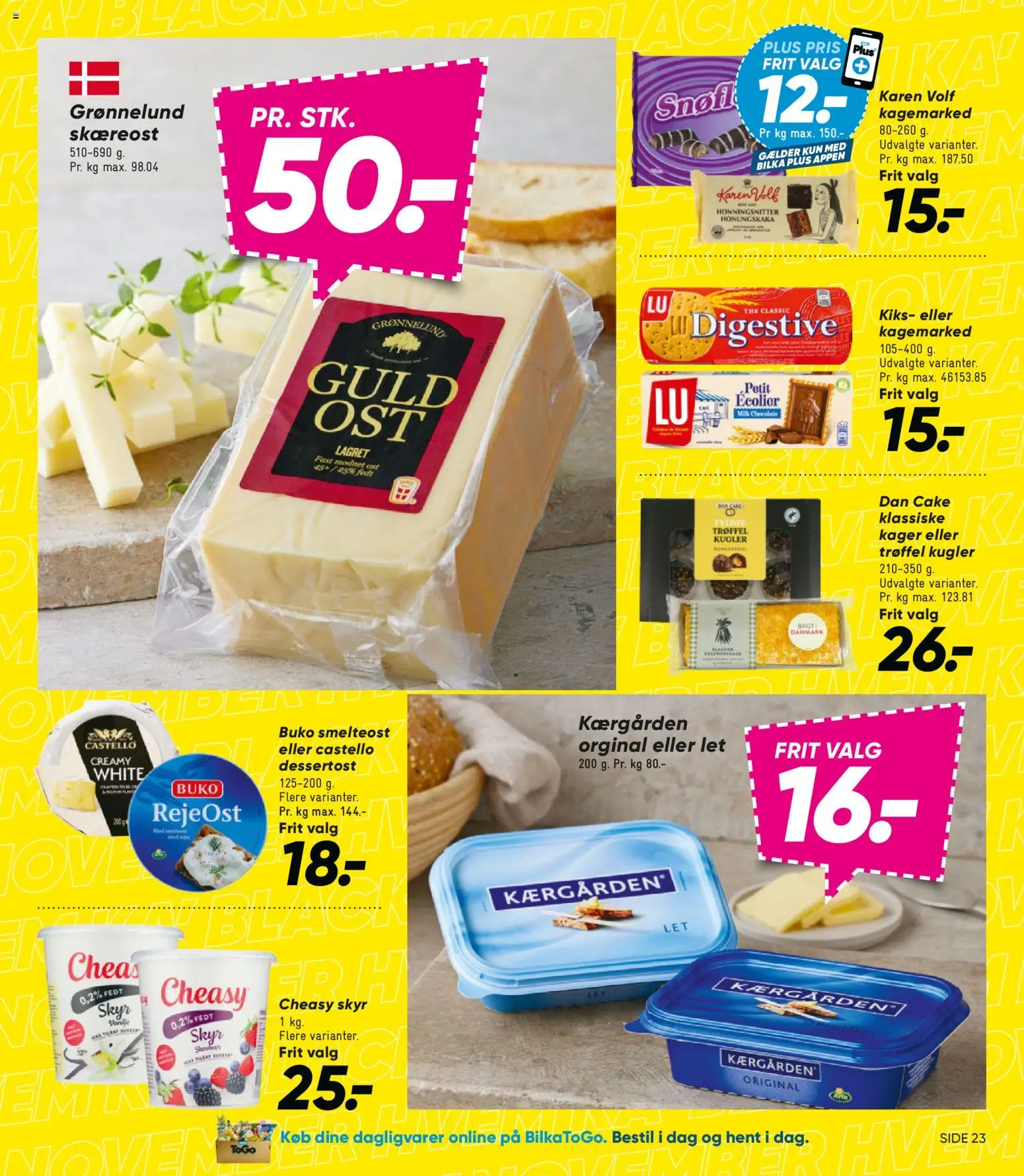 Bilka tilbudsavis – gyldig fra 07.11.2025 | Side: 33 | Produkter: Skyr, Kager