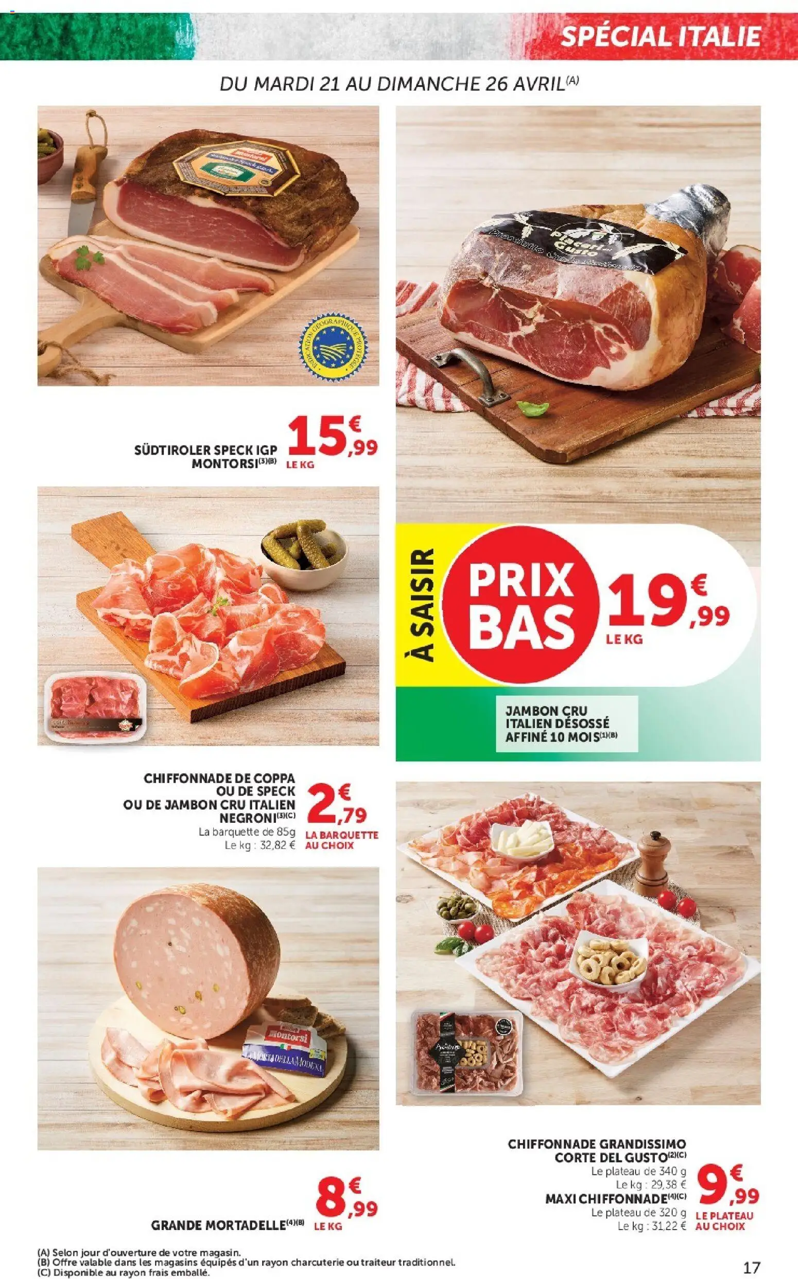 {H1} | Page: 17 | Produits: Jambon Cru, Plateau, Jambon