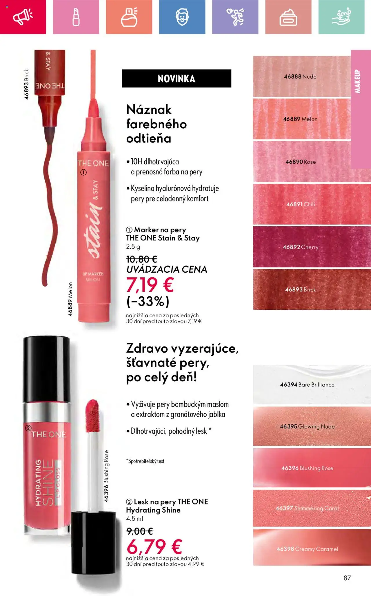 Katalóg Oriflame 9 2025 │ platný od 15.06.2025 | Strana: 87 | Produkty: Jablká, Lesk na pery, Melón