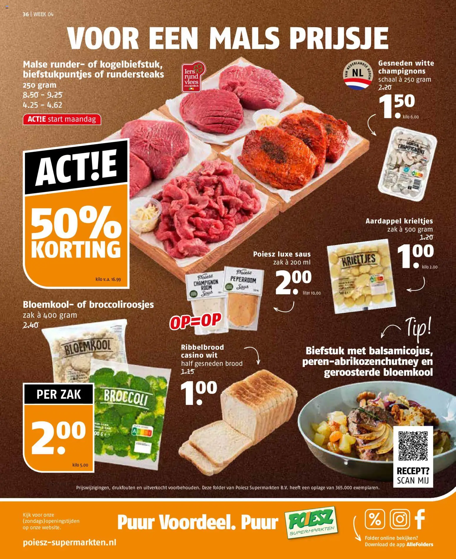 {H1} | Pagina: 36 | Producten: Champignon, Kisperec, Biefstuk, Zak