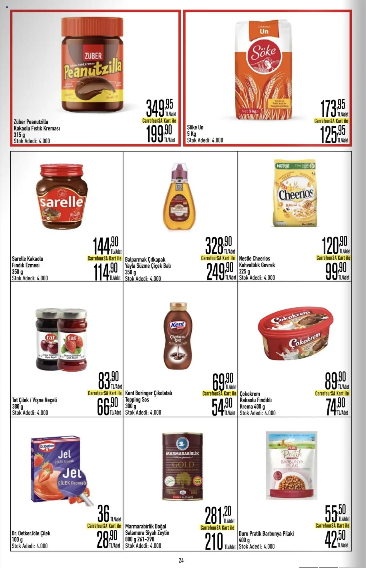 CarrefourSA Katalog - 26.06.2025 tarihinden itibaren geçerlidir | Sayfa: 24 | Ürünler: Pilaki, Fıstık, Çilek, Vişne