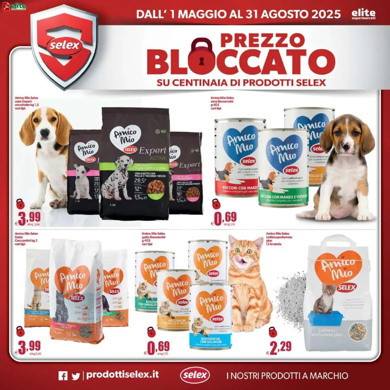 Volantino Elite Supermercati del 01.05.2025 | Pagina: 12 | Prodotti: Salmone, Manzo, Verdure, Tacchino