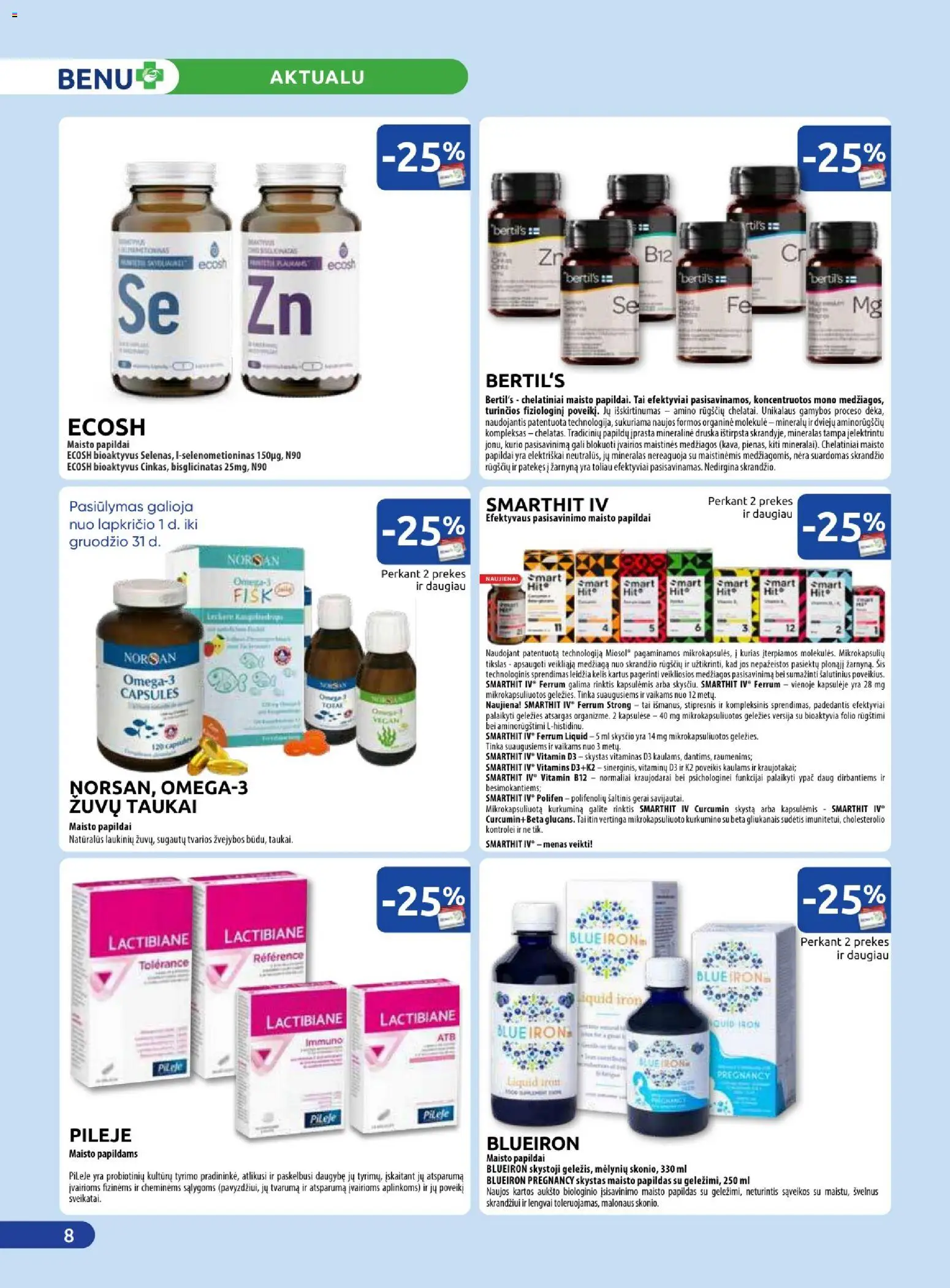 BENU akcijos nuo 01.12.2025 | Puslapis: 8 | Prekių: Druska