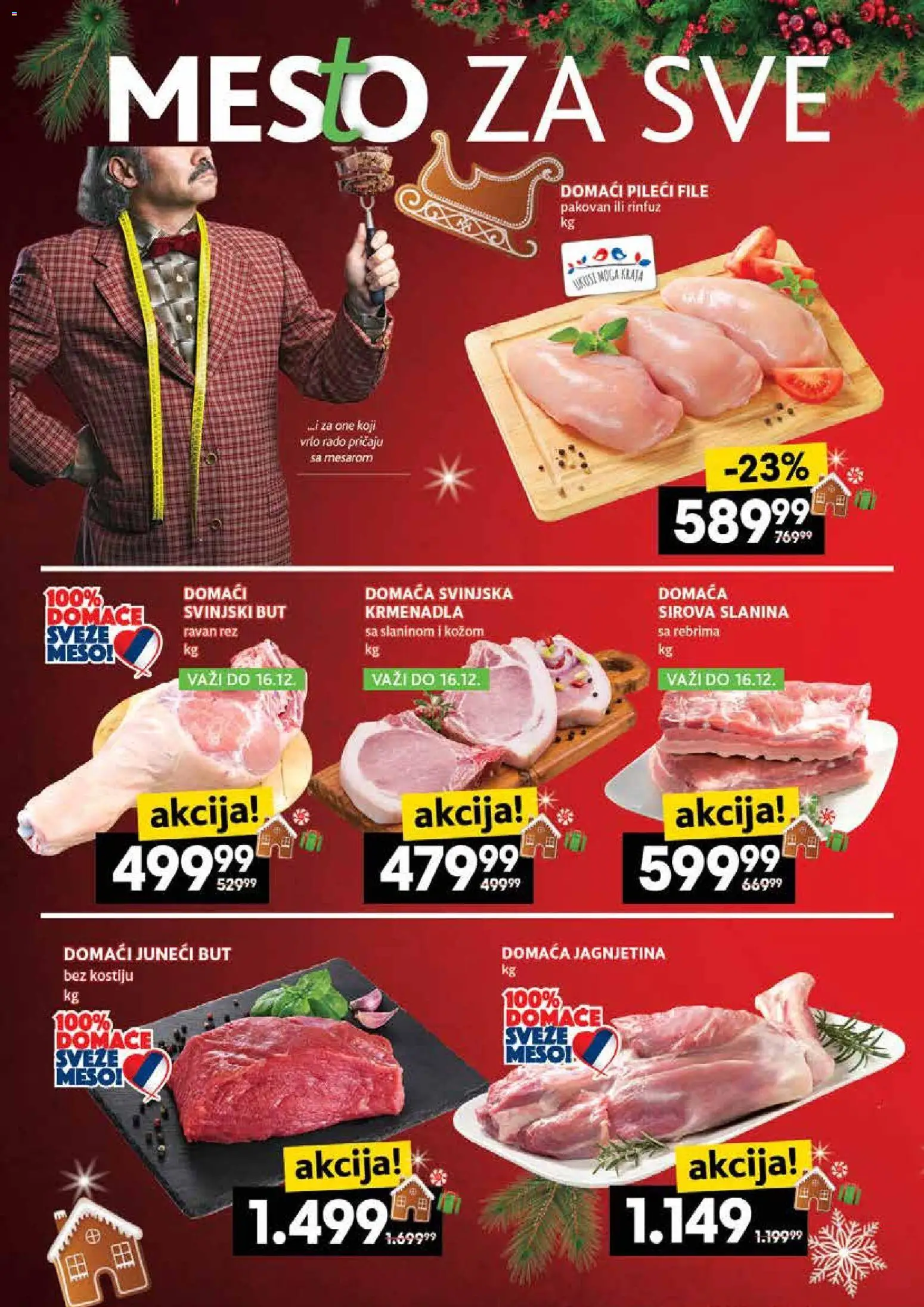 Idea katalog - važi od 11.12.2025 | Strana: 6 | Proizvode: Pileći file, Sirova slanina, Krmenadla, Slanina