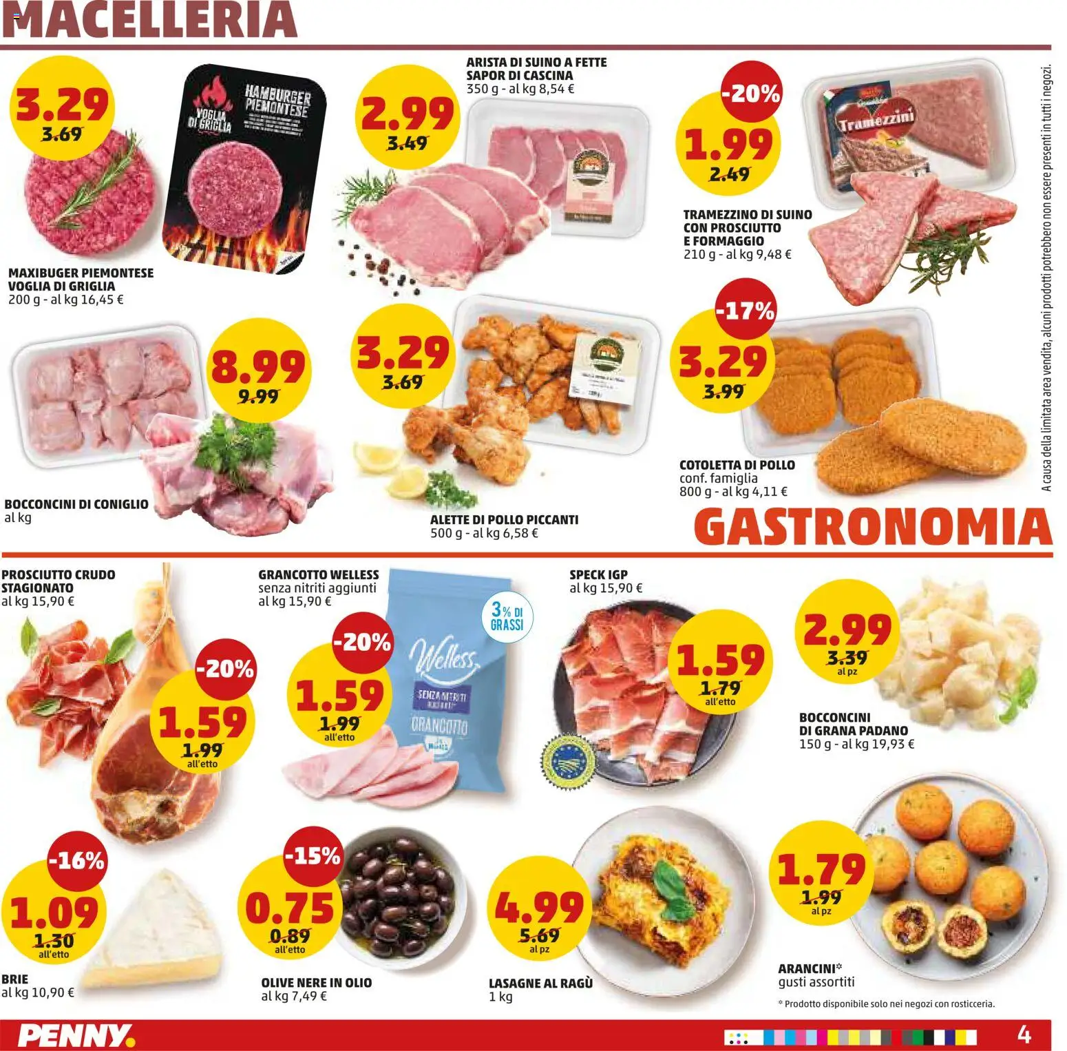 Volantino PENNY del 12.03.2026 | Pagina: 4 | Prodotti: Olive, Ragú, Tramezzino, Hamburger