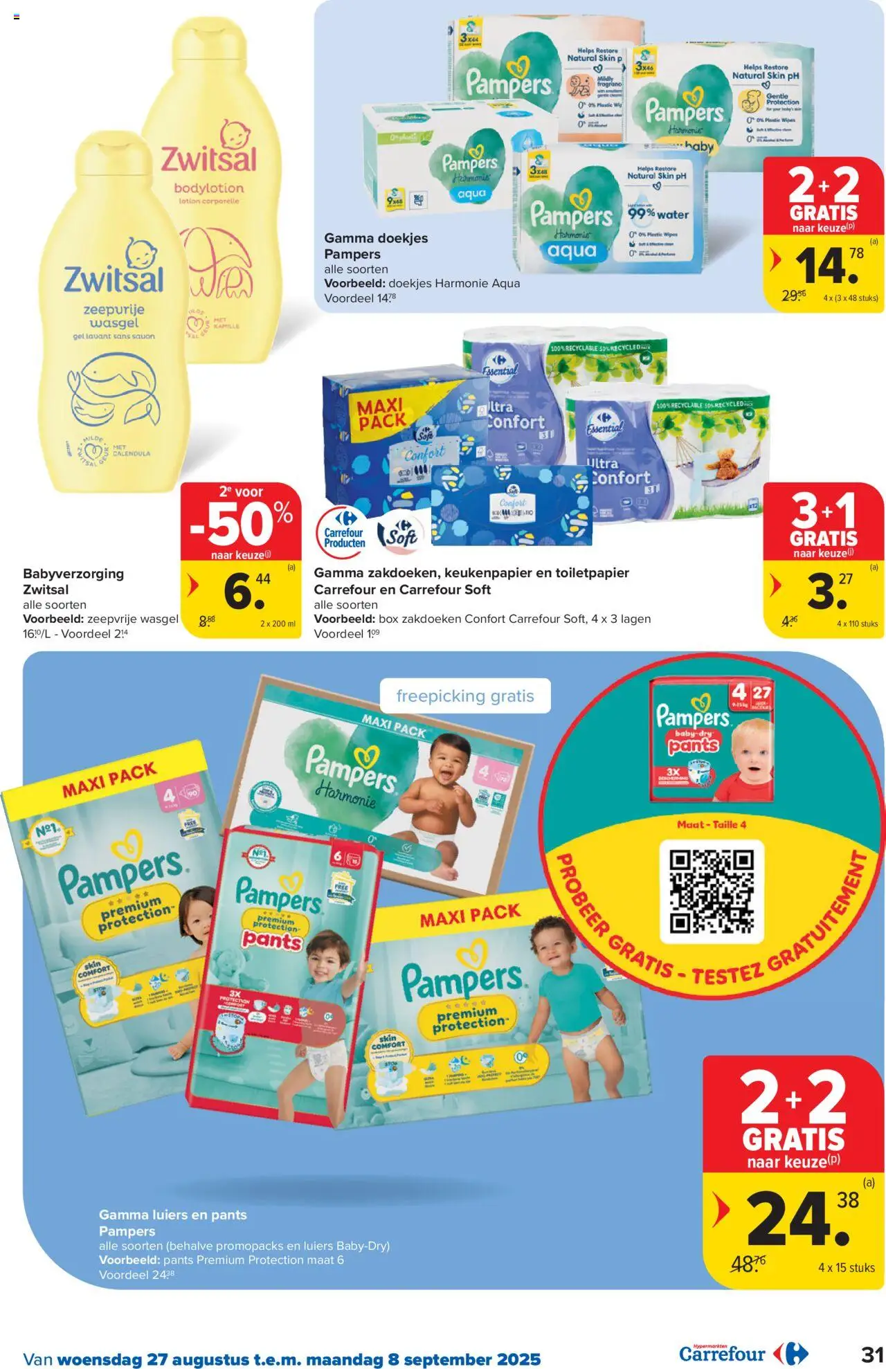  | Pagina: 31 | Producten: Pampers, Toiletpapier, Box, Keukenpapier