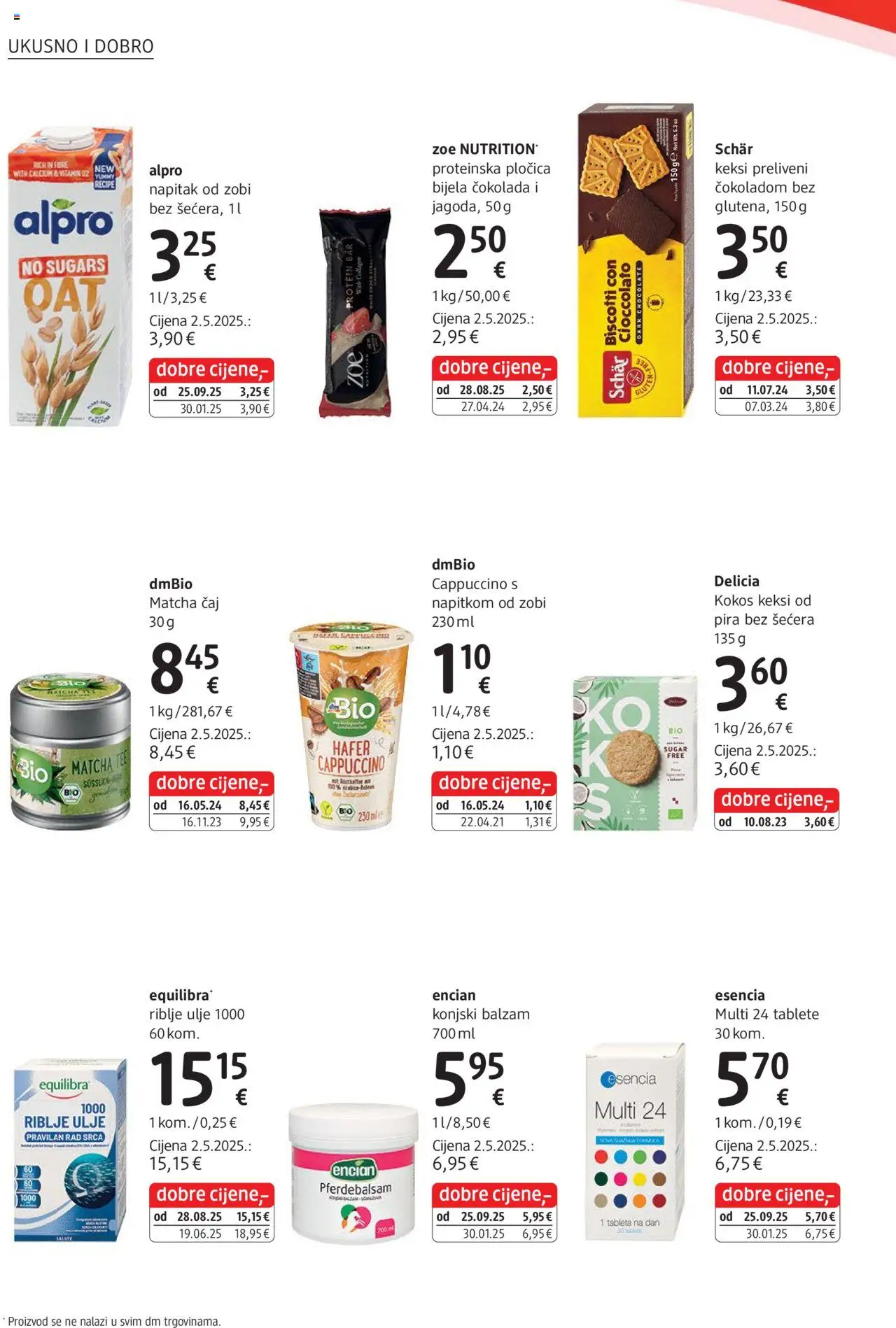 DM katalog | vrijedi od 01.10.2025 | Stranica: 8 | Proizvodi: Keksi, Alpro, Tableta, Cappuccino