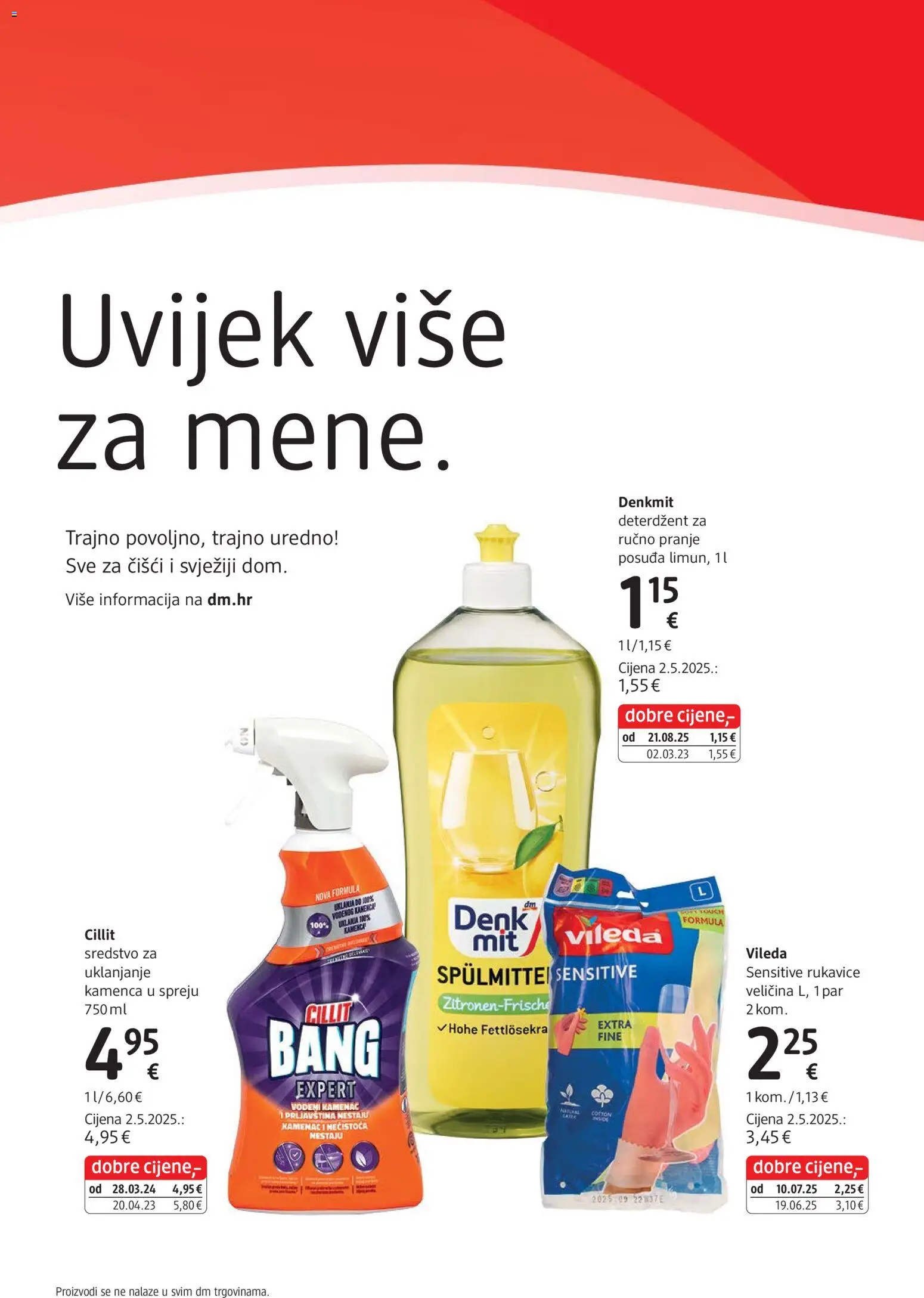 DM katalog | vrijedi od 01.02.2026 | Stranica: 16 | Proizvodi: Deterdžent, Rukavice, Vileda