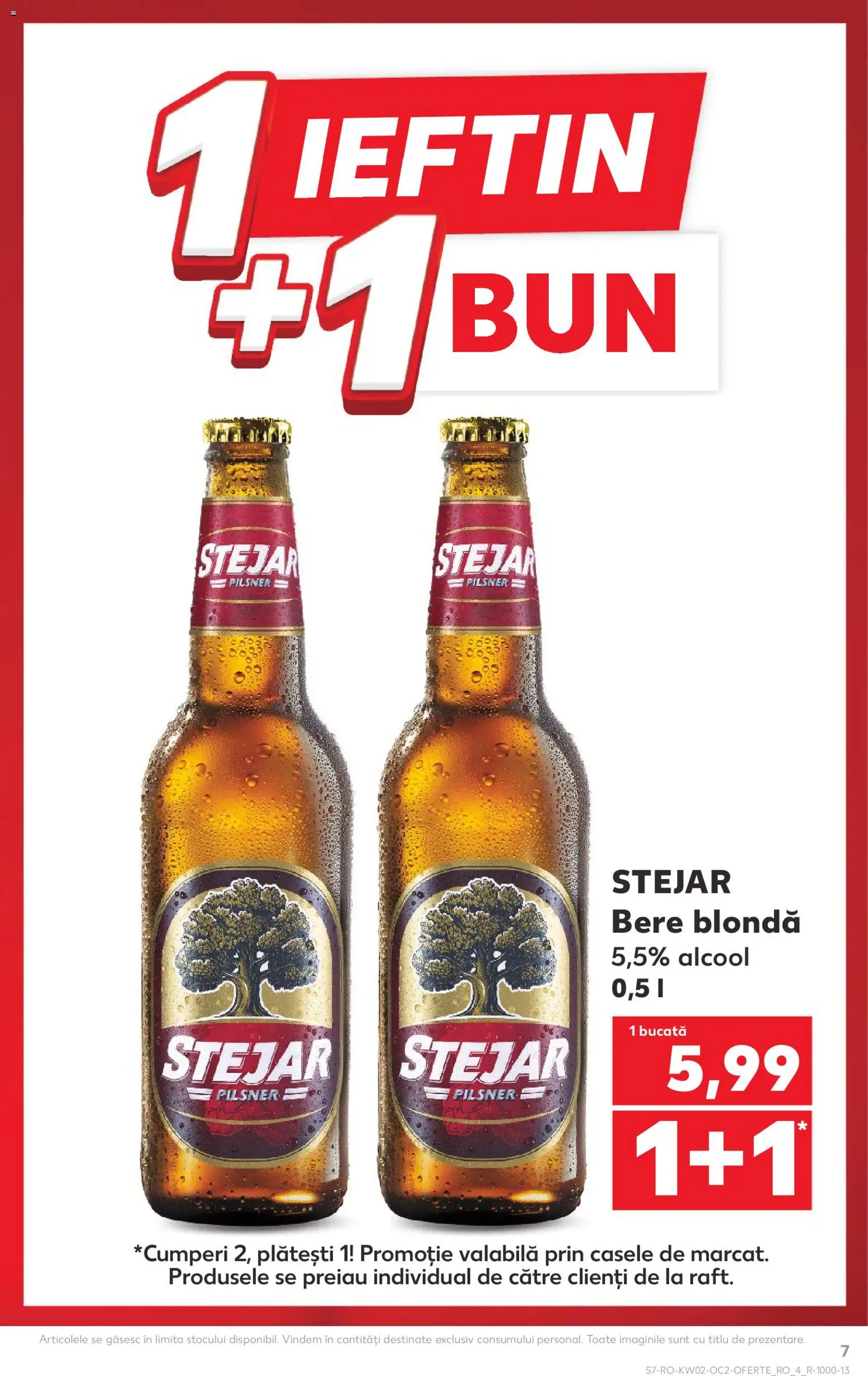 Noul catalog Kaufland – valabil de la 07.01.2026 | Pagină: 7 | Produse: Bere