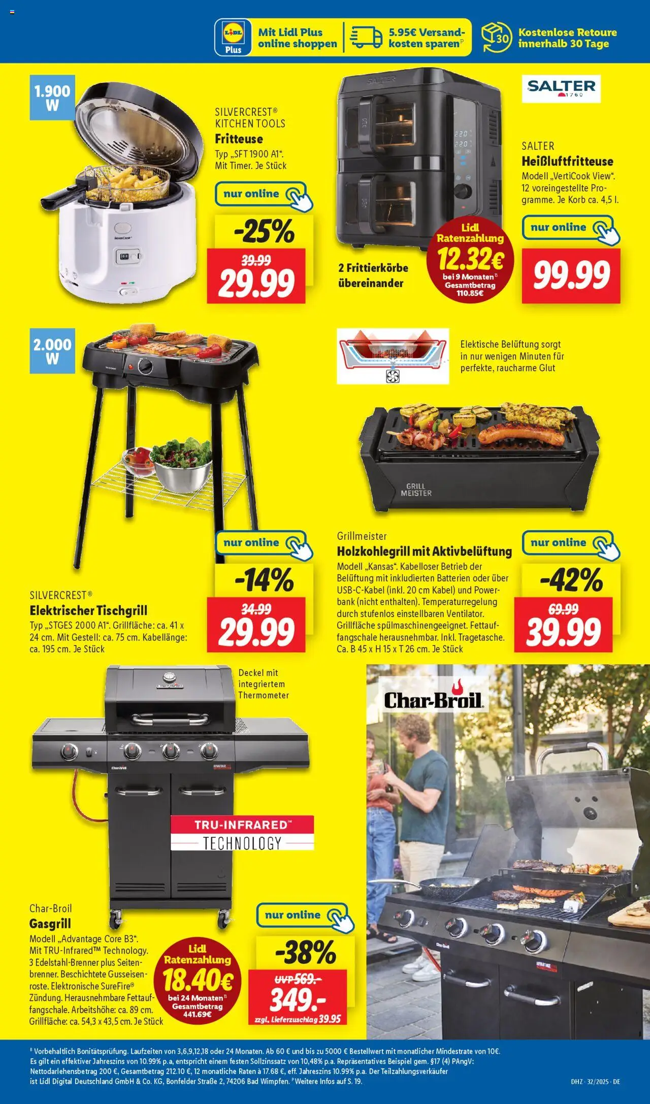 Lidl Prospekt 	 - gültig ab dem 04.08.2025 | Seite: 21 | Produkte: Grill, Thermometer, Bad, Heißluftfritteuse