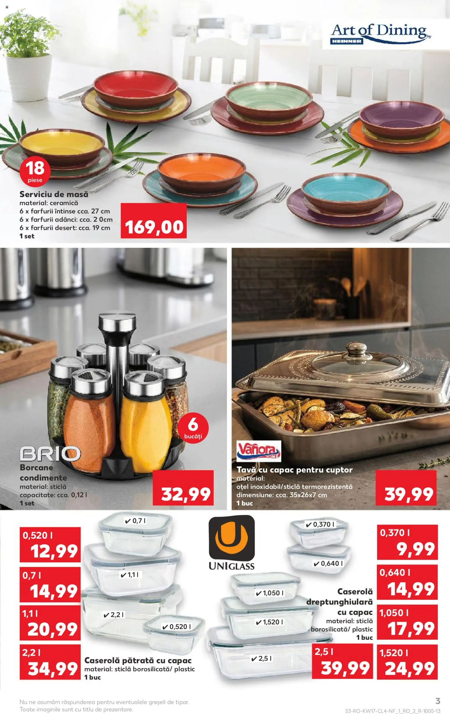 Noul catalog Kaufland – valabil de la 22.04.2026 | Pagină: 3 | Produse: Cuptor, Masă, Condimente