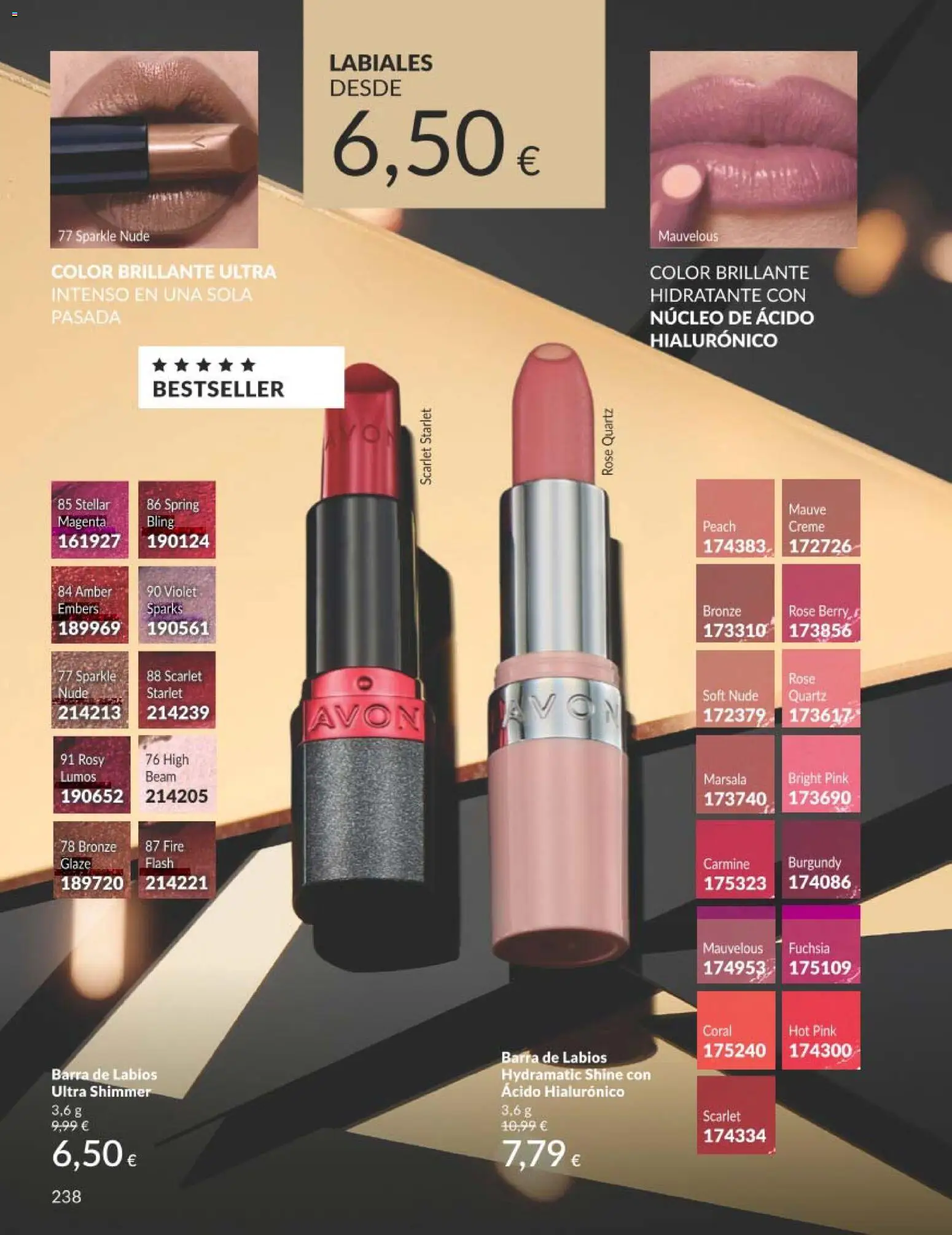 Catálogo AVON campaña 11 Black Friday │ válido desde el 01.11.2025 | Página: 238 | Productos: Barra de labios