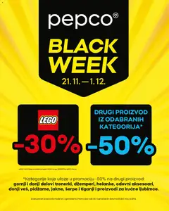 Pepco Black Friday  - pregled Pepco kataloga - važi od 21.11.2025
