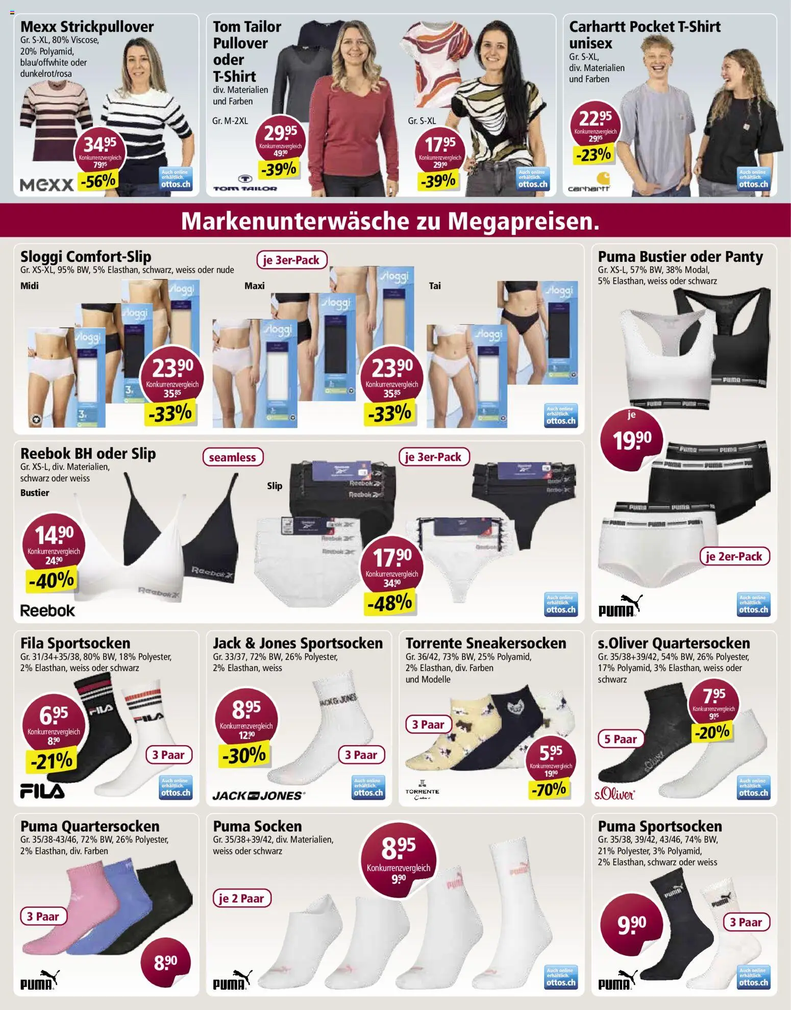 Otto's Aktionen Marken Spezial – gültig ab 19.01.2026 | Seite: 9 | Produkte: Pullover, Jacke, Socken, Slip