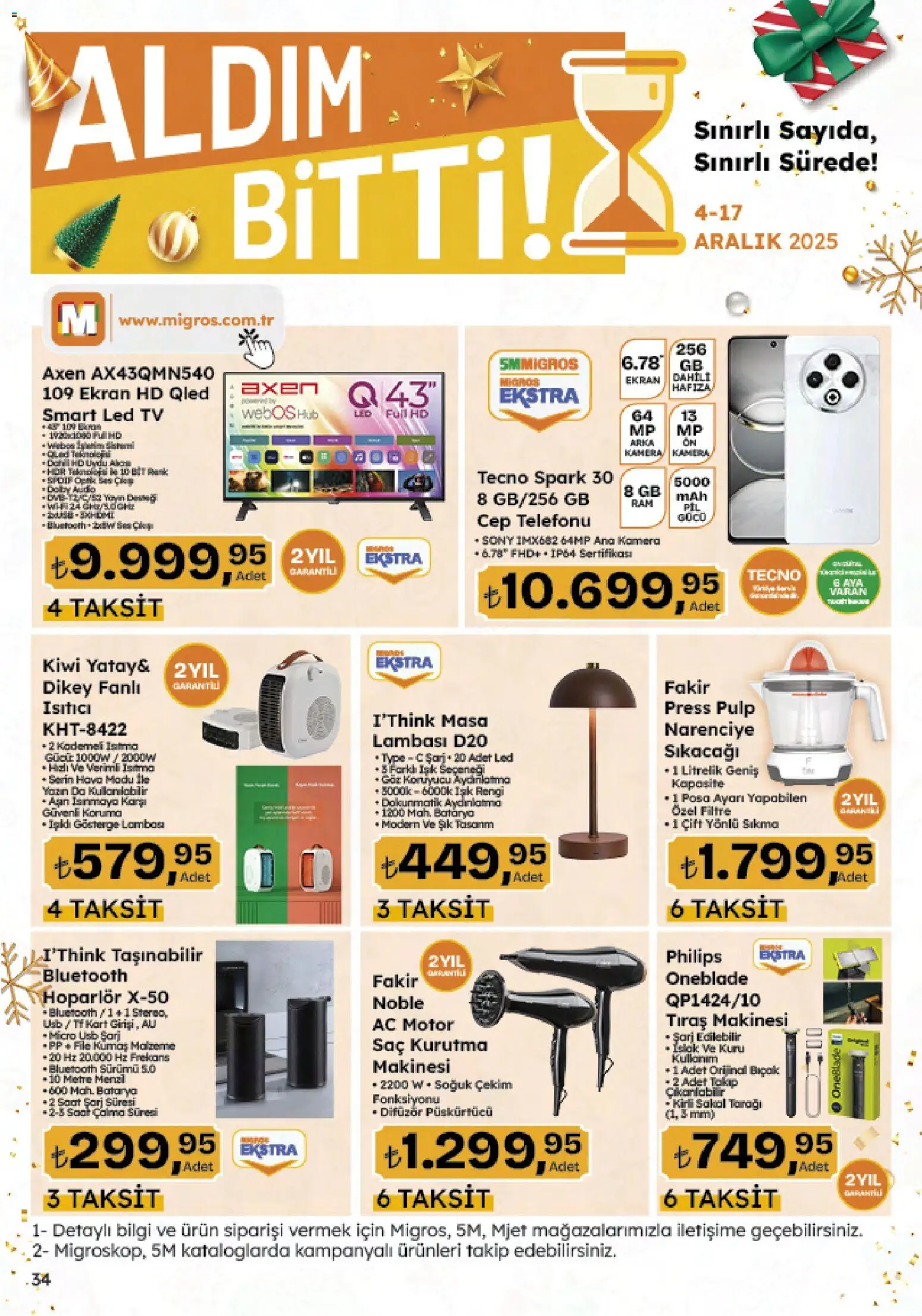 Migros Katalog - Migroskop - 04.12.2025 tarihinden itibaren geçerlidir | Sayfa: 123