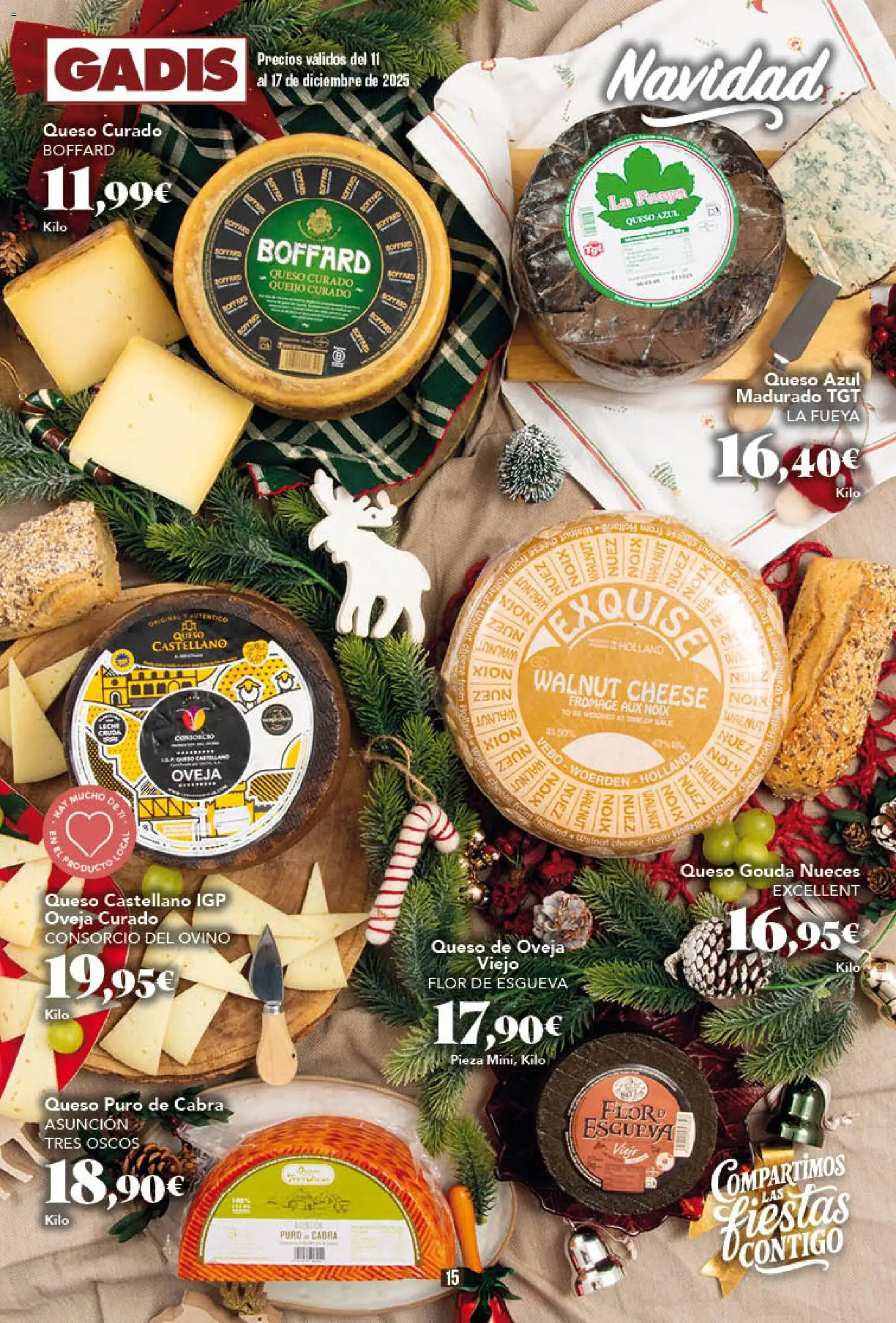 Gadis - folleto │ válido desde el 11.12.2025 | Página: 15 | Productos: Queso de oveja, Queso, Queso Gouda