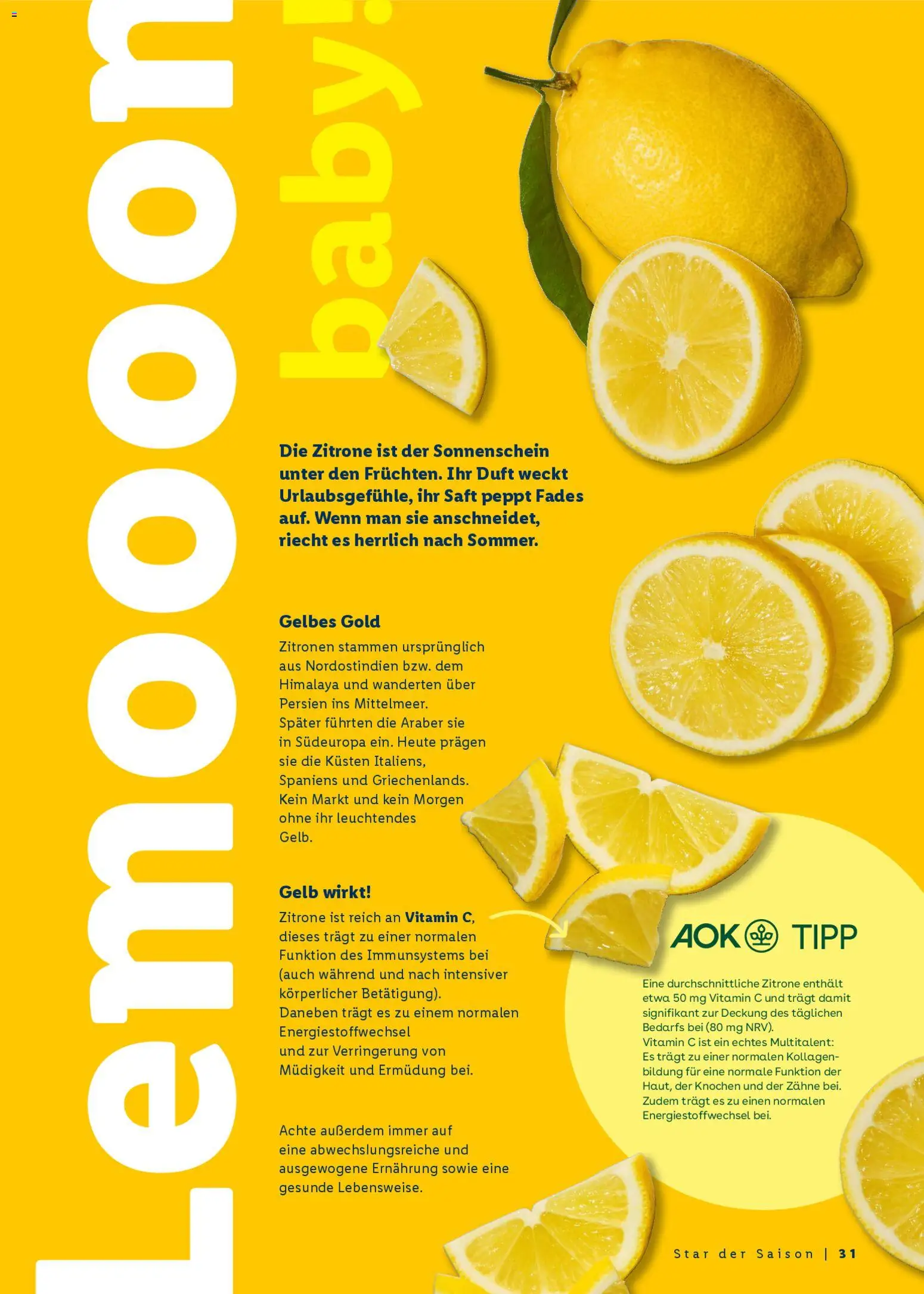 Lidl Německo leták - Ostern gemeinsam genießen od 09.03.2026 | Strana: 31 | Produkty: Vitamin c