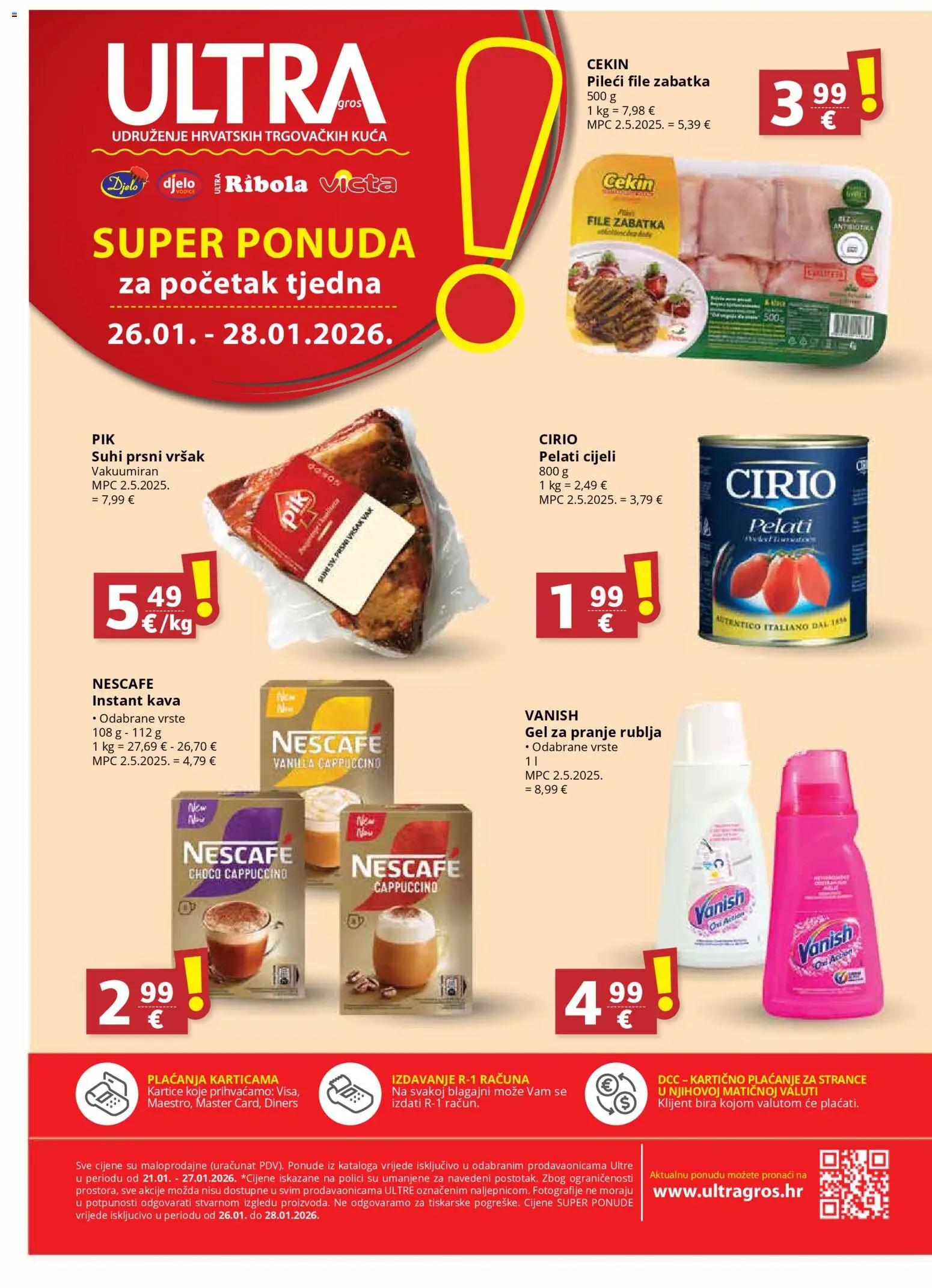 Ultra Gros katalog | vrijedi od 21.01.2026 | Stranica: 16 | Proizvodi: Nescafe, Kava, Vanish, Cappuccino